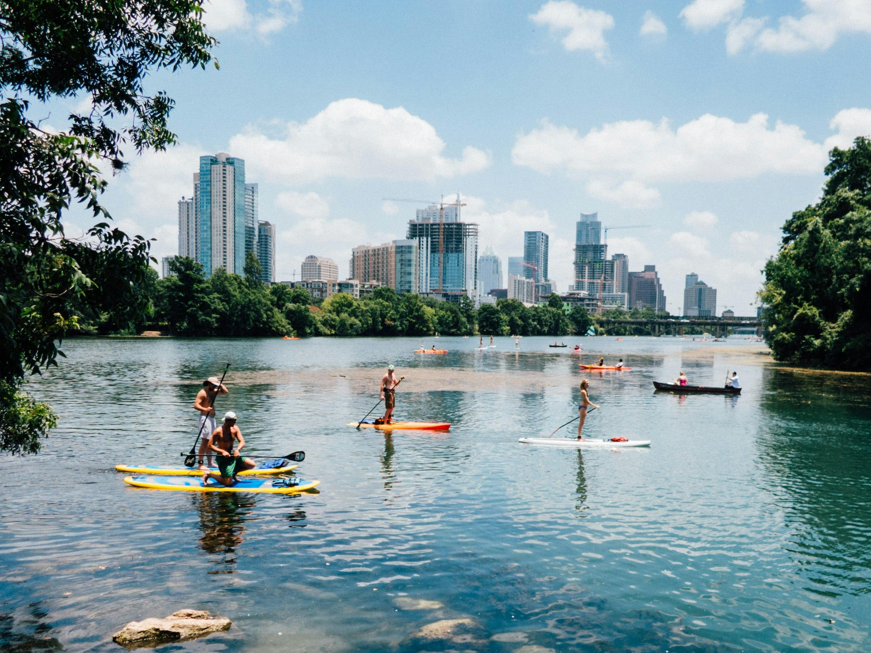 stand up paddle boarding in austin tx