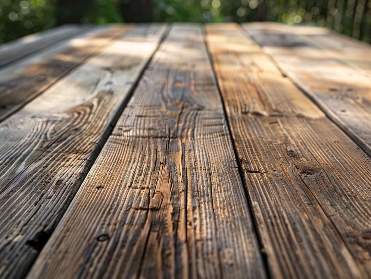 terrasse en bois résineux