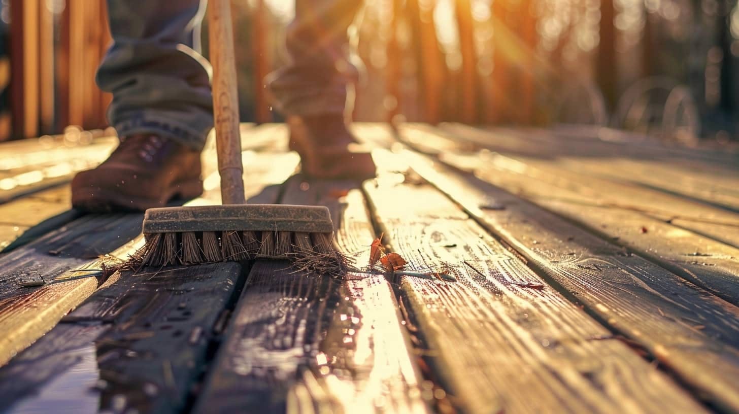 nettoyage de terrasse en bois