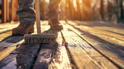 nettoyage de terrasse en bois