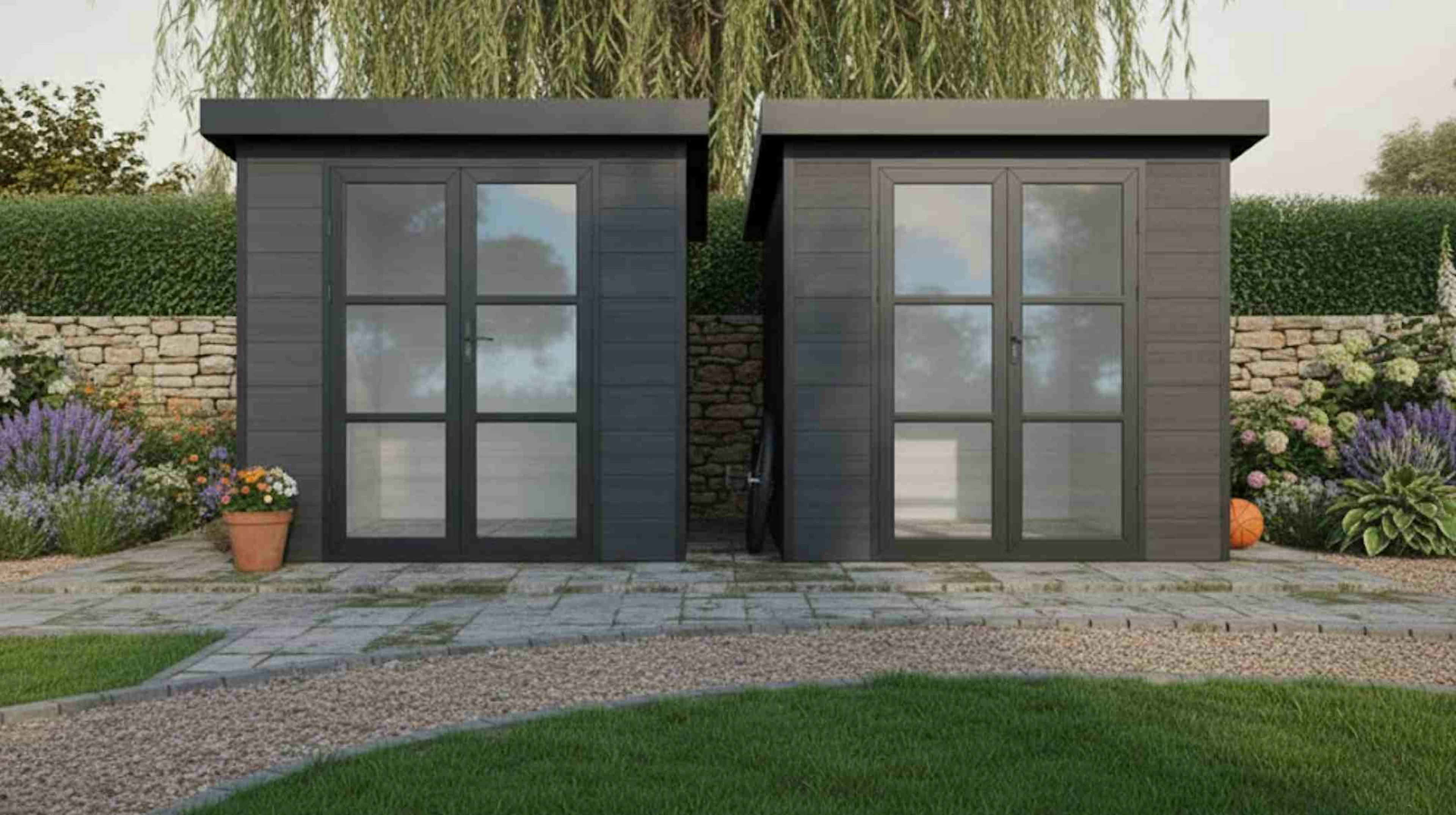 cover 2 abris de jardin de 5 m²