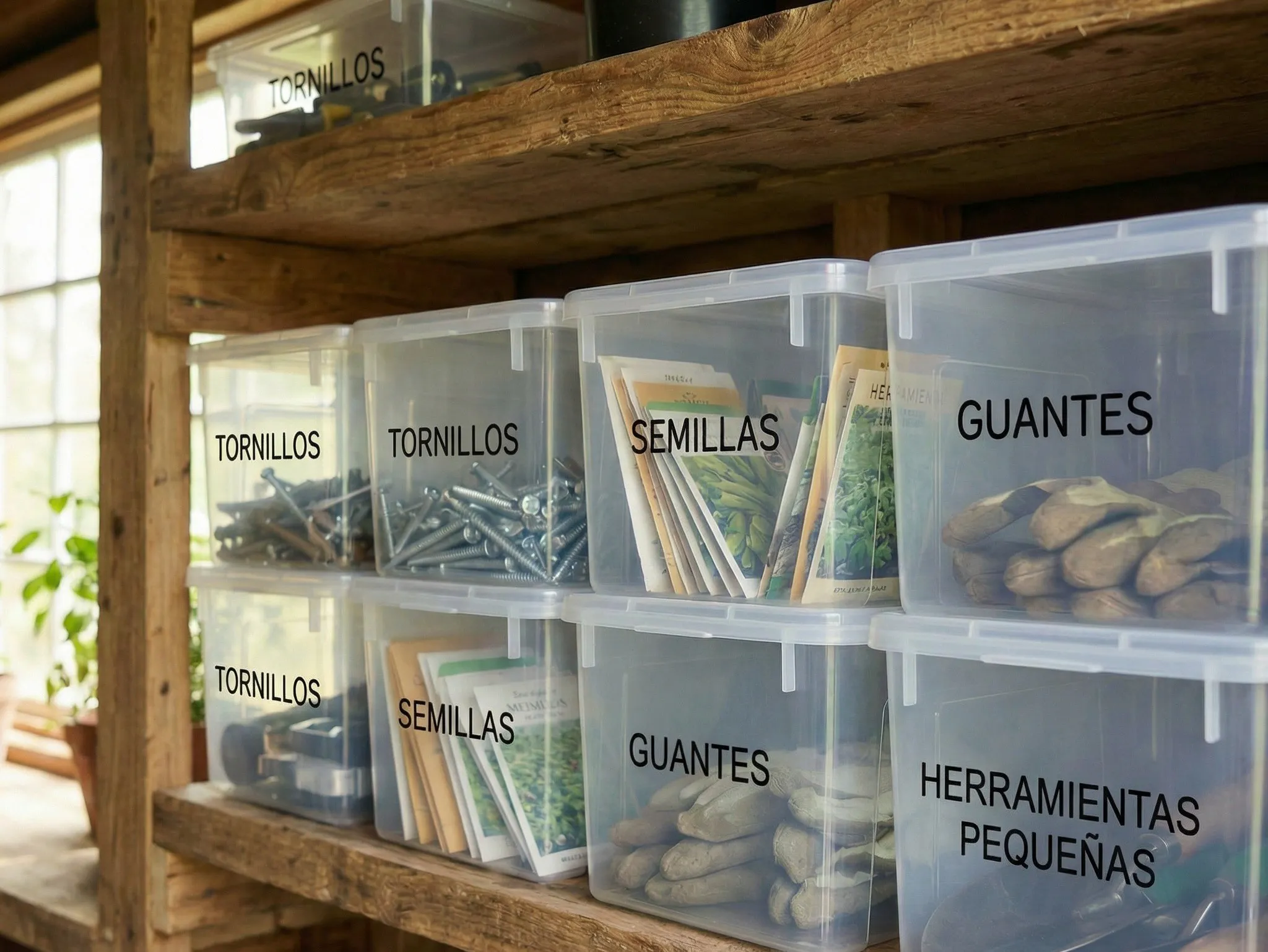 contenedores transparentes