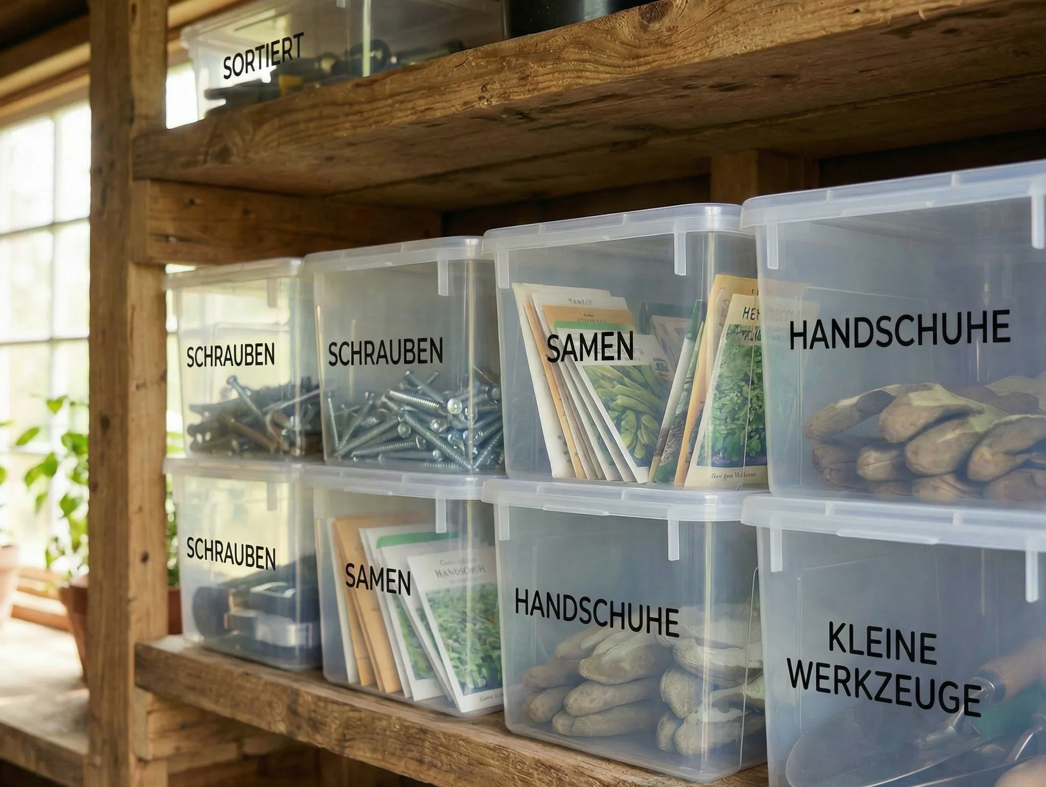 durchsichtige Behälter