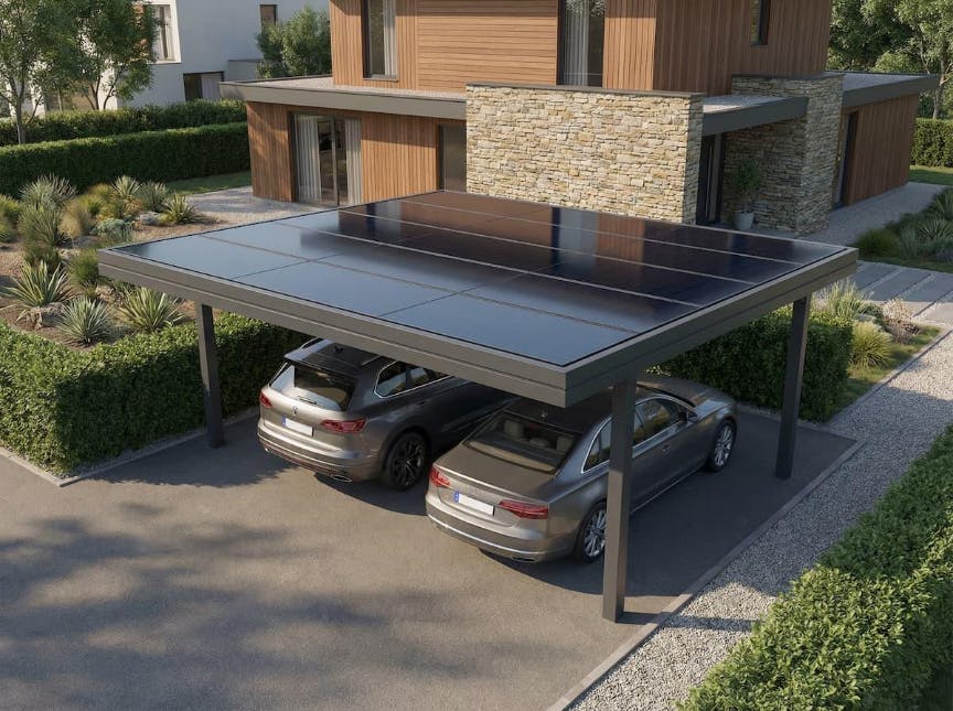 carport solaire pour 2 voitures