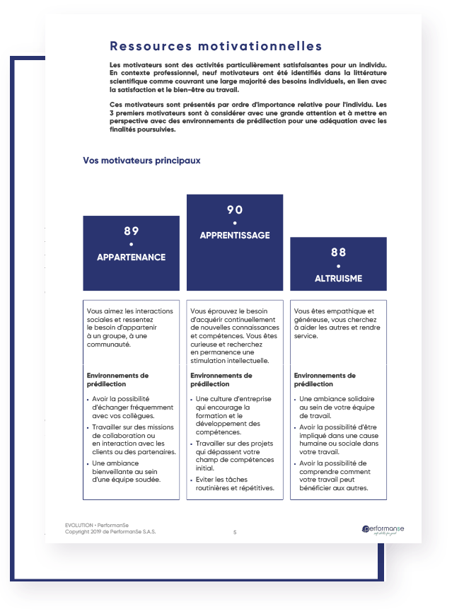 Test de Gestion de Carrière - Evolution