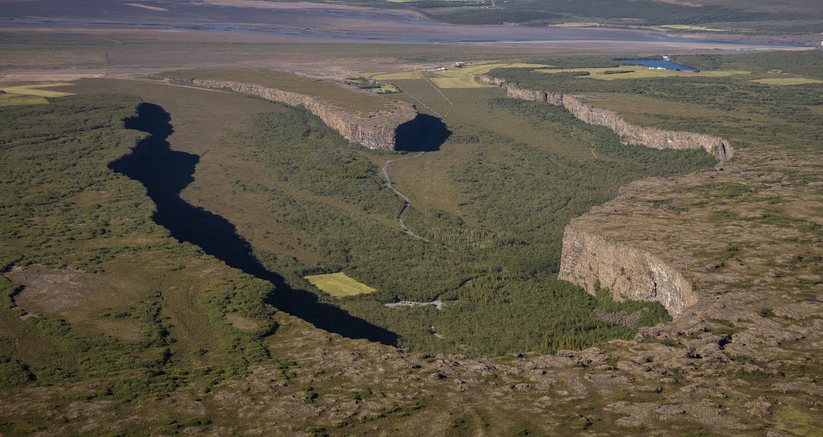 Asbyrgi Canyon in North Iceland