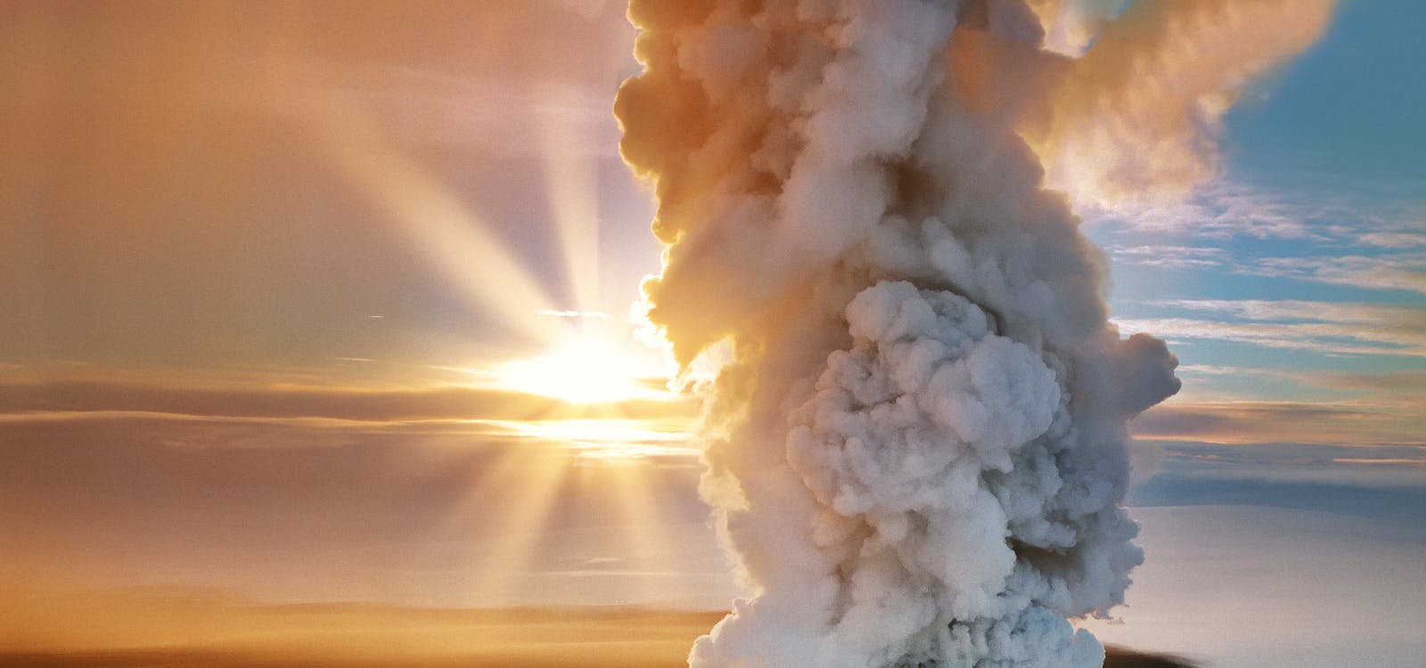 Volcanic eruption in Iceland