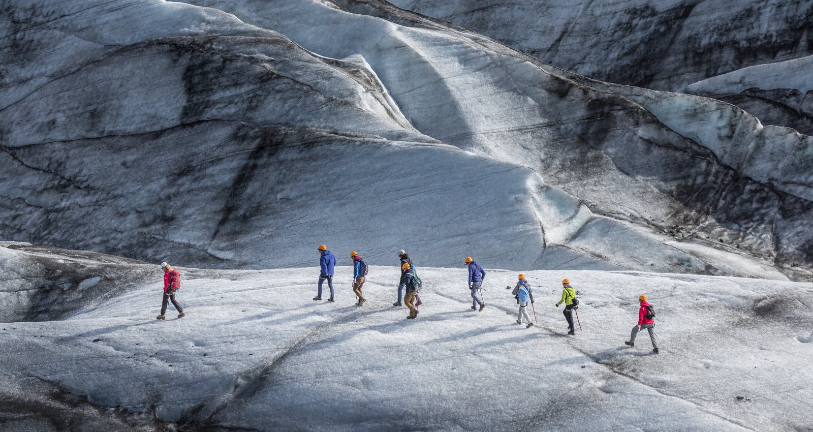 Hiking Svinafellsjökull with a trained glacier guide