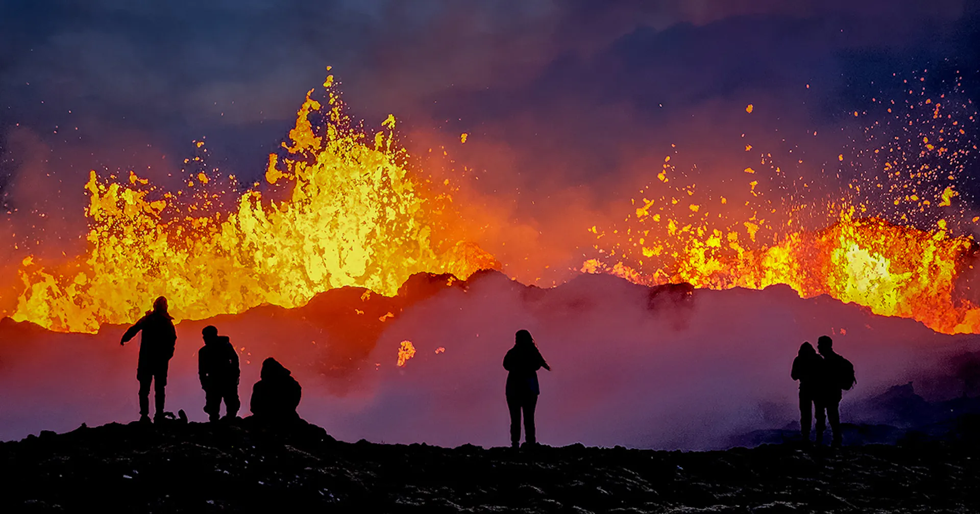 Erution Iceland Volcano Eruption Near Litli Hrútur 2023 | Perlan
