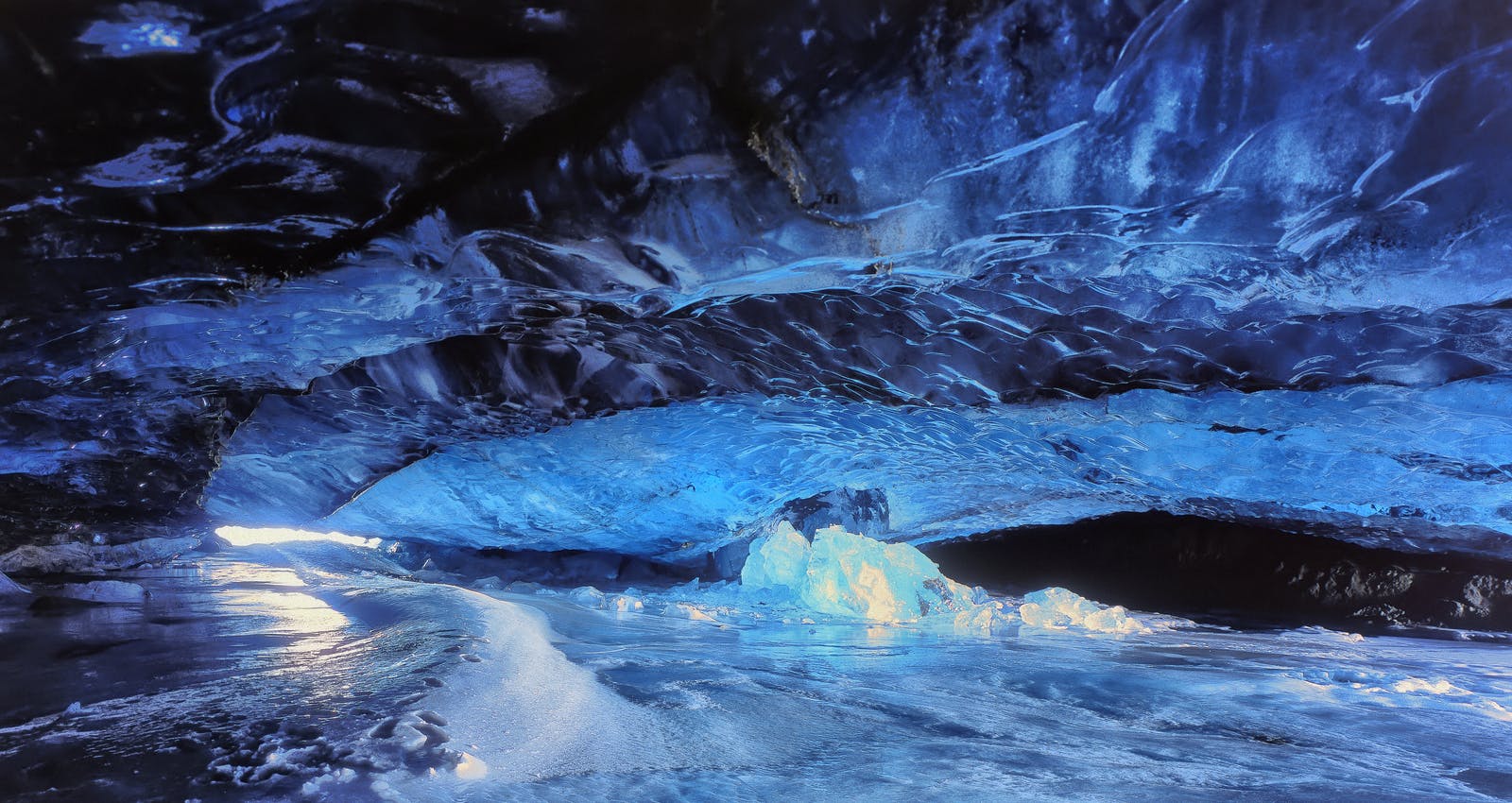 Natural Ice Cave in Iceland