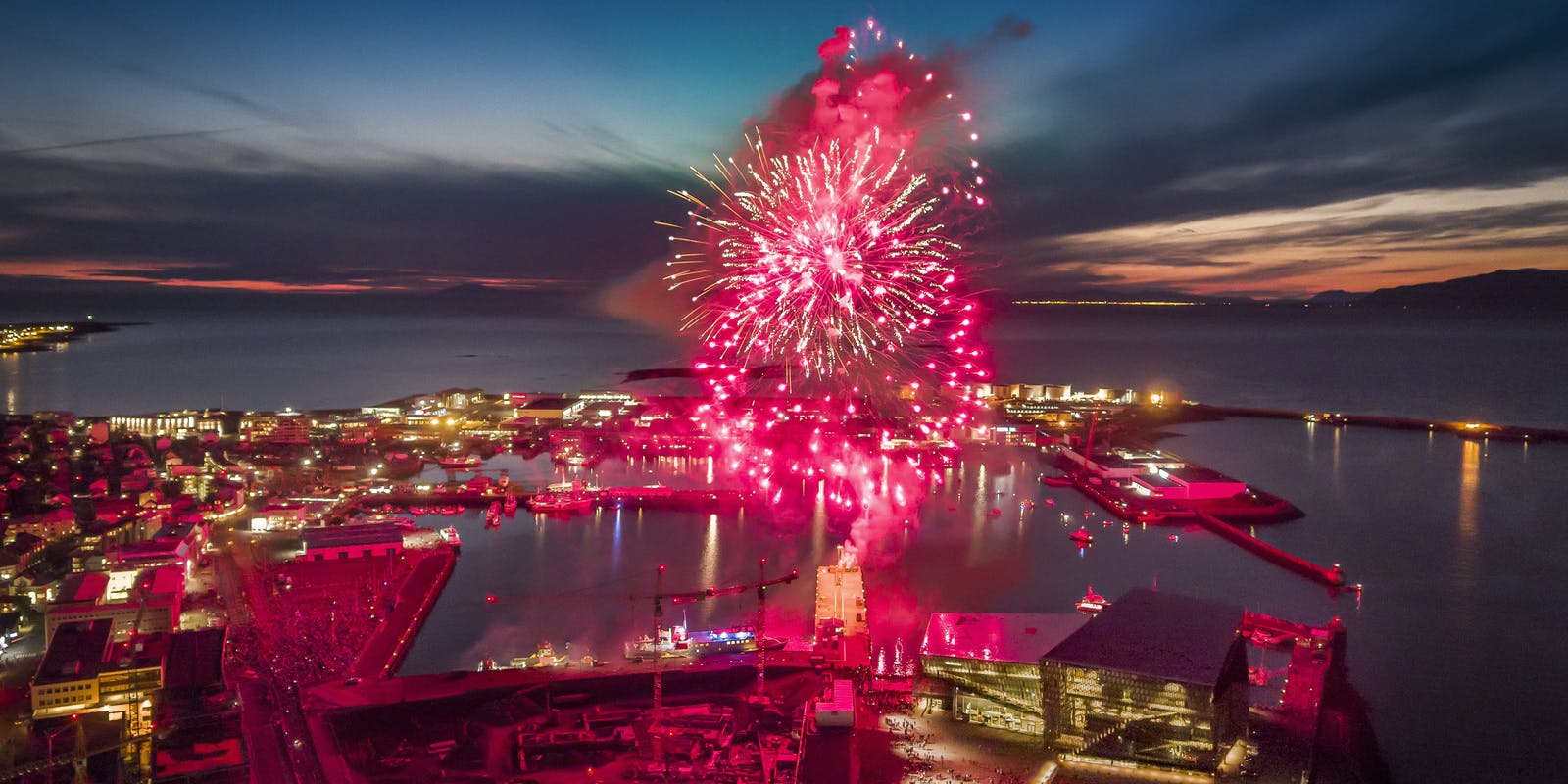 Reykjavik culture night fireworks