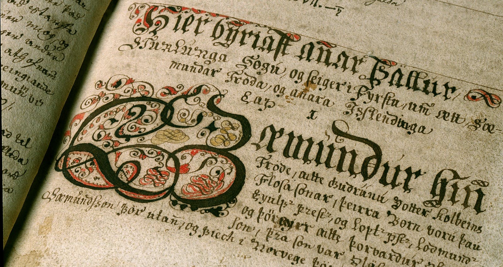 Old manuscript in Icelandic