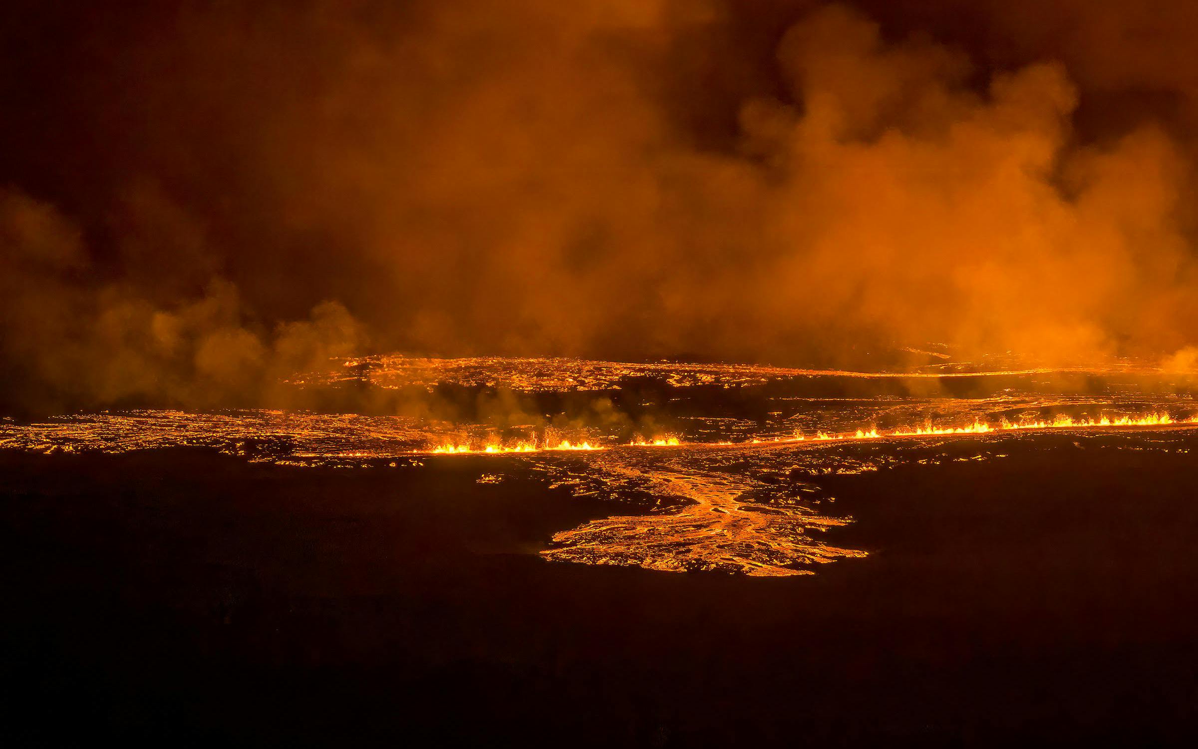 Volcanic eruption at Sundhnukagigar