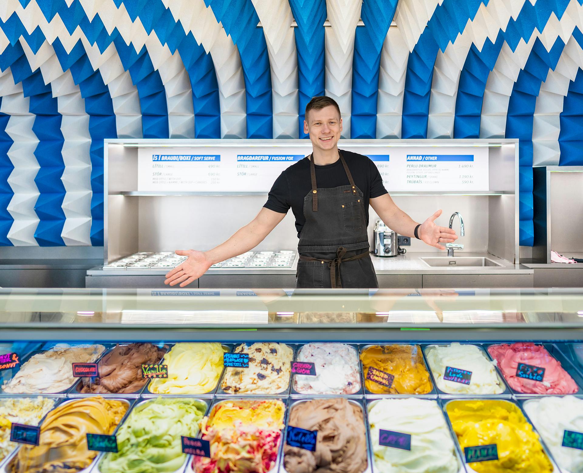 Ice cream parlour in Perlan