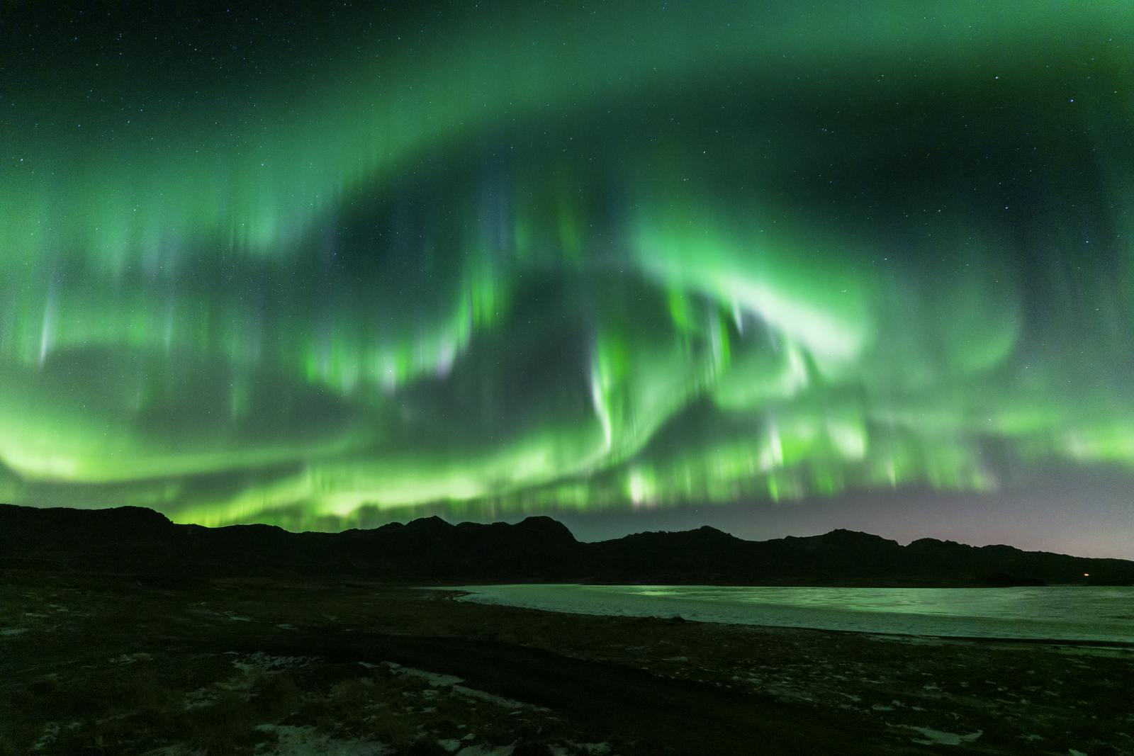 Kleifarvatn northern lights