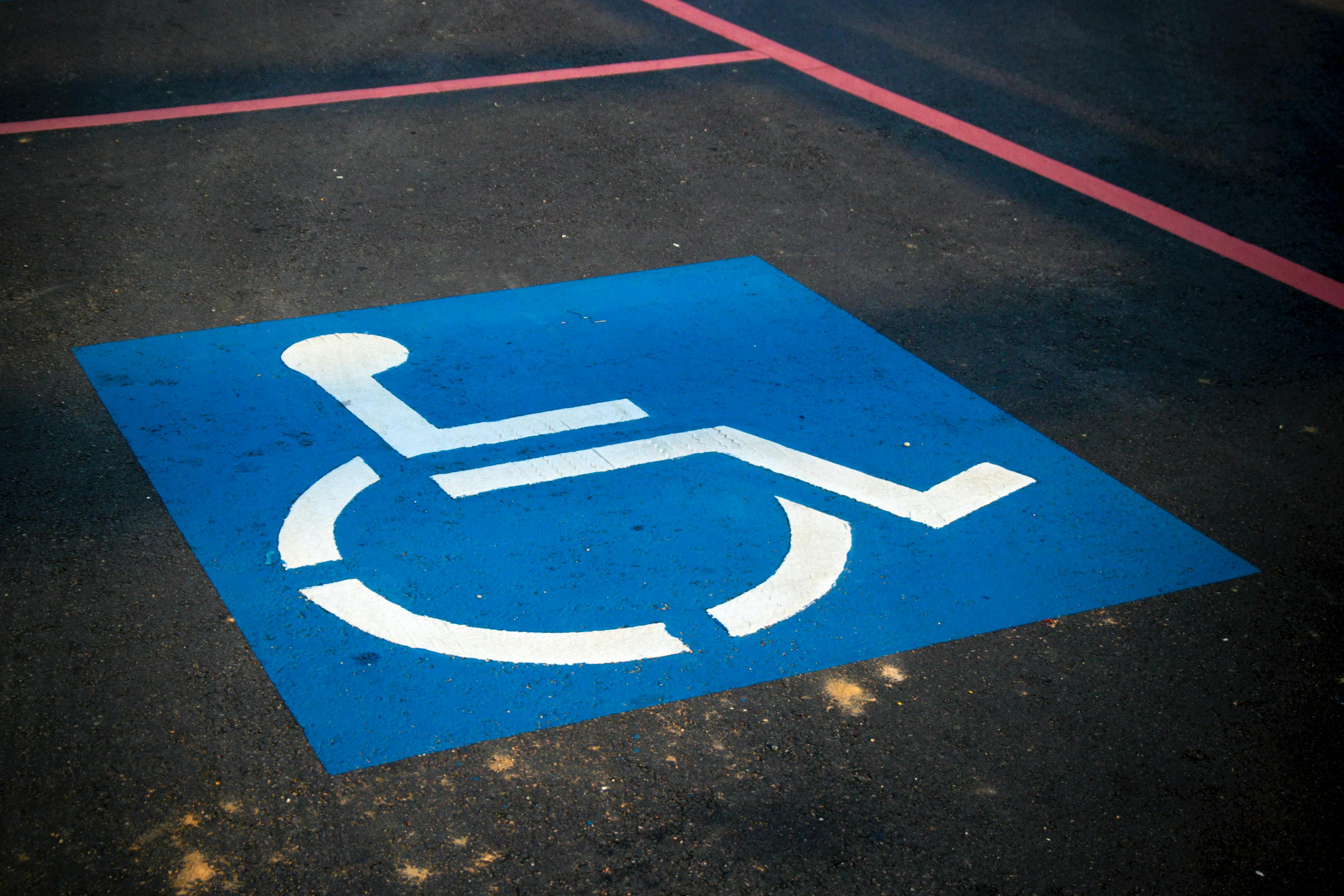 Disabled parking sign