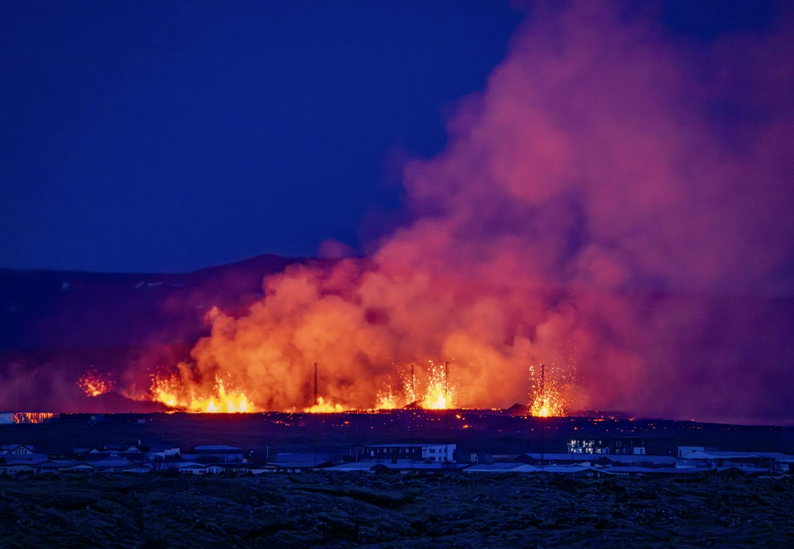 Volcanic Eruption in Grindavík in January 2024