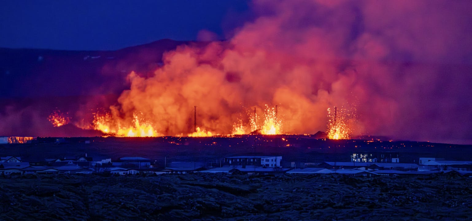 Volcanic Eruption in Grindavík in January 2024
