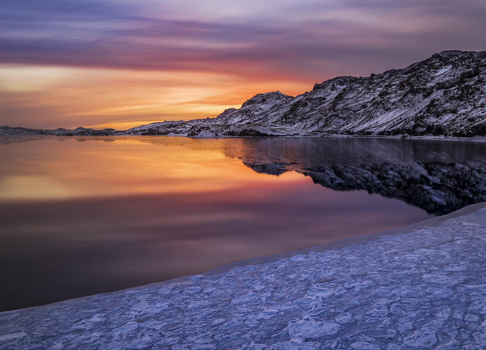 Kleifarvatn sunset