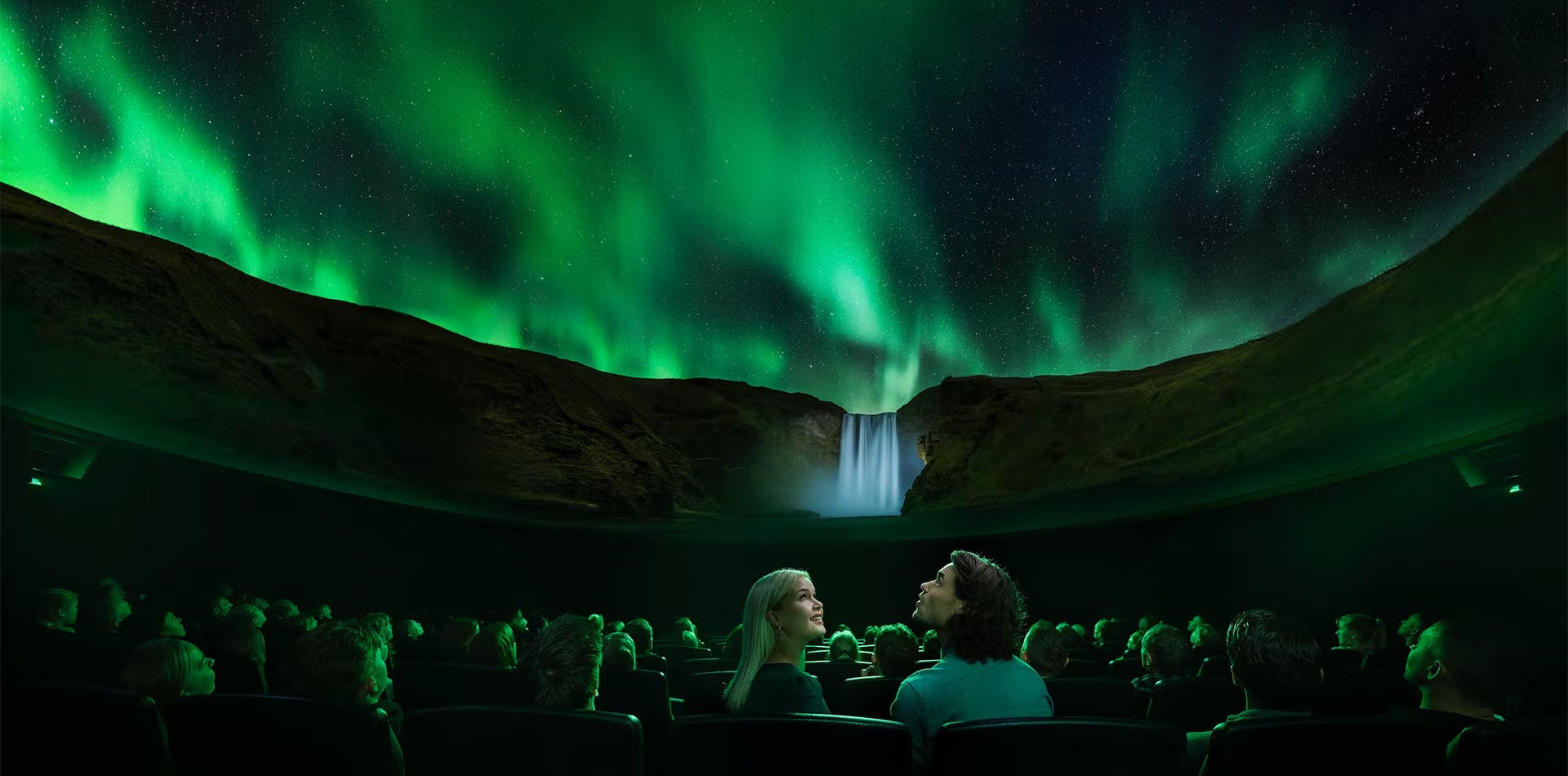 Nordlicht-Show im Perlan
