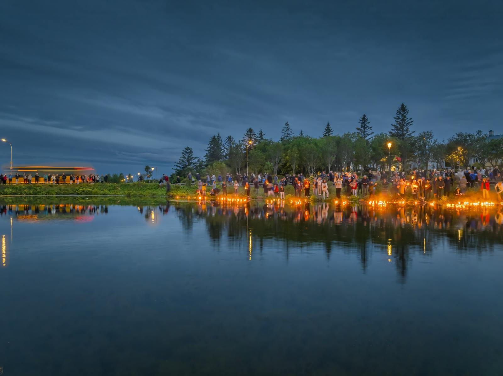 Tjörnin Pond in Reykjavik