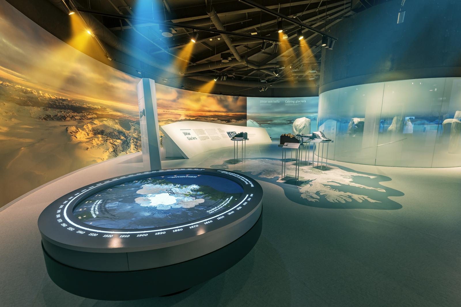 The glacier exhibit in Perlan Reykjavik