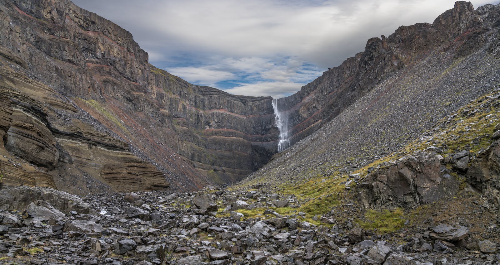 Hengifoss Waterfall