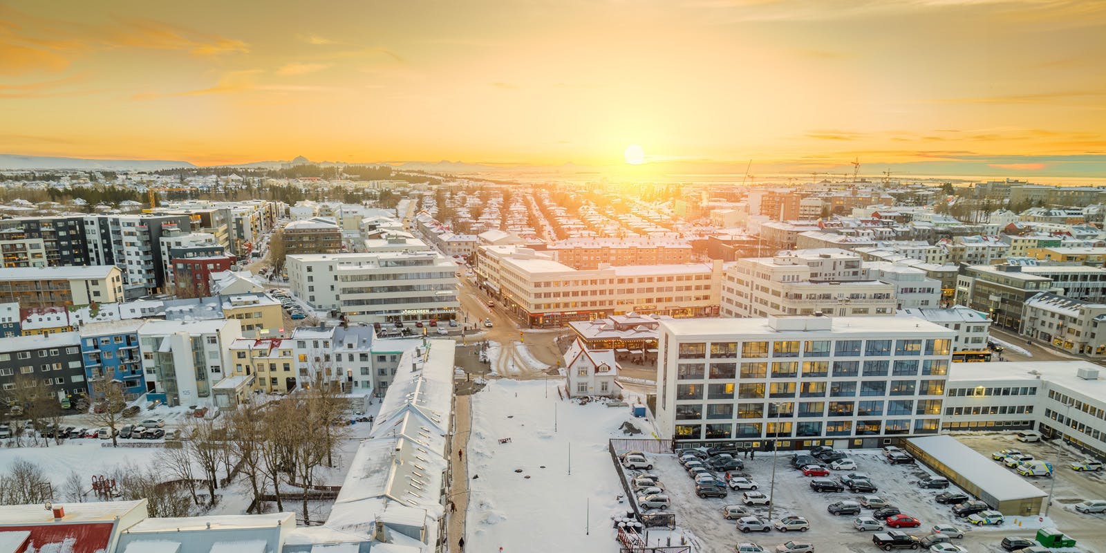Winter sun in Iceland