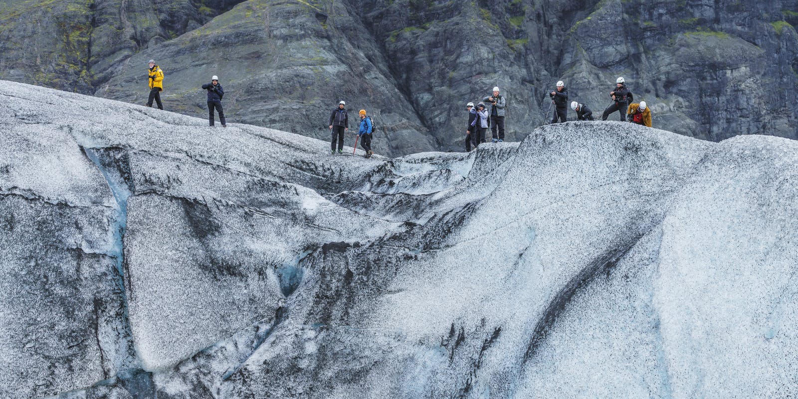Hike on a glacier