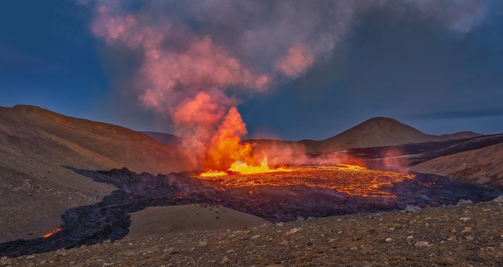Fagradalsfjall Eruption in Meradalir in 2022