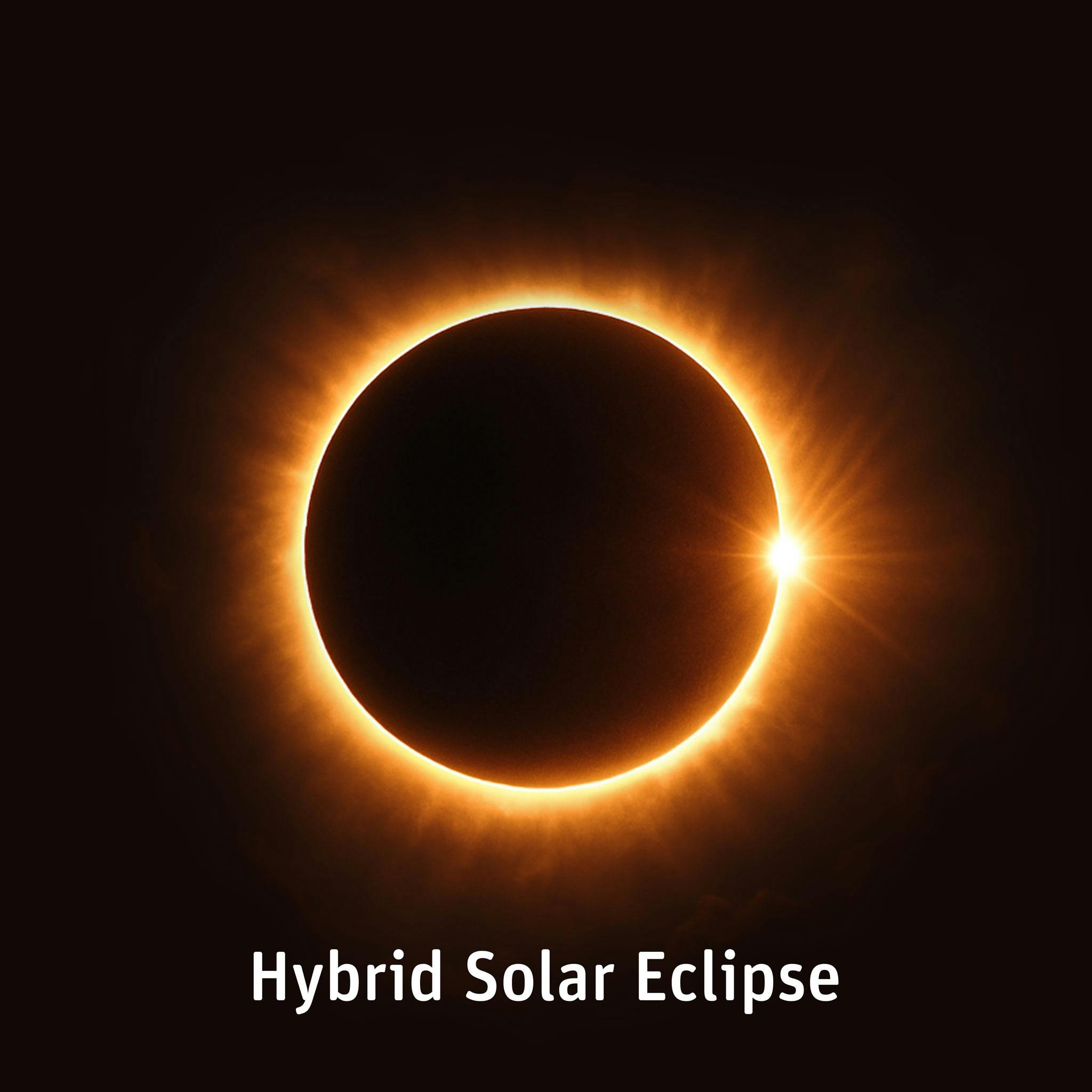 Hybrid solar eclipse