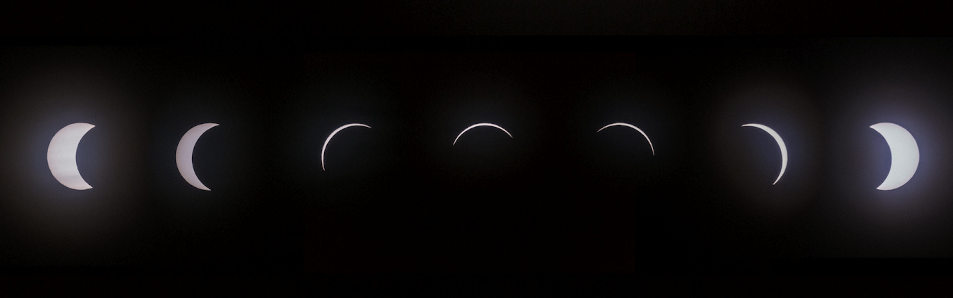 Stages of a solar eclipse