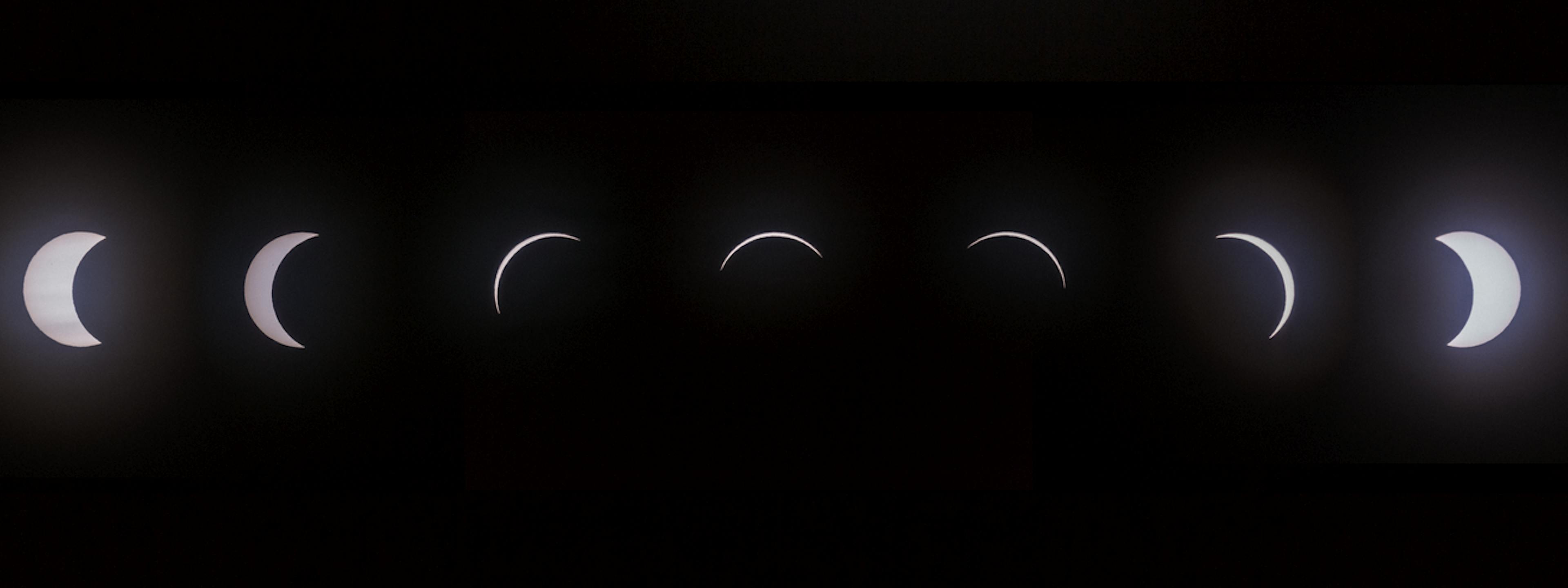 Stages of a solar eclipse