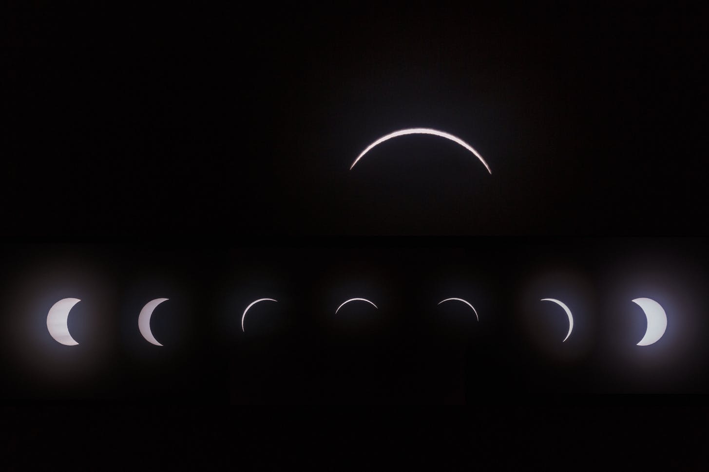 Stages of a solar eclipse