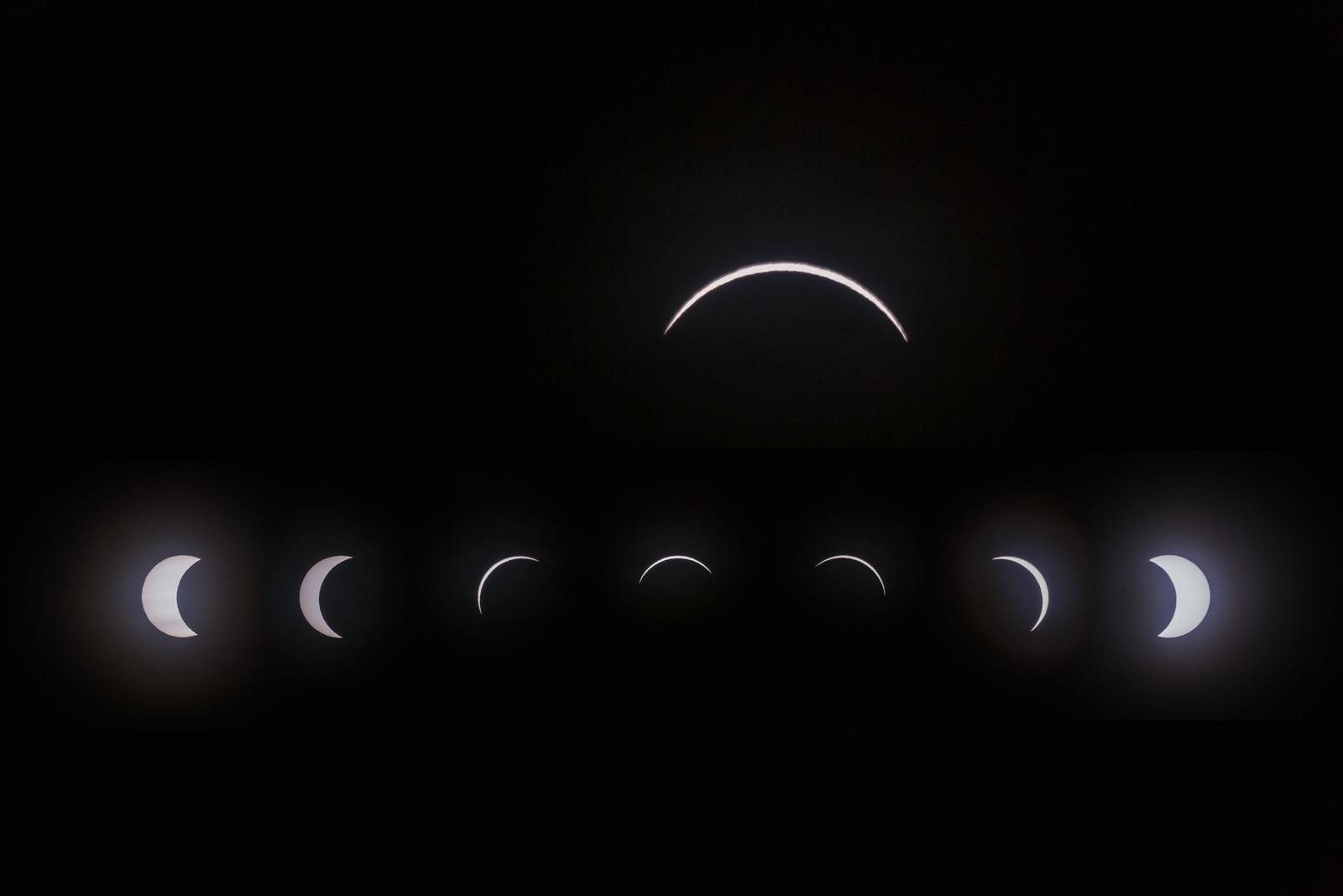 Solar eclipse phases