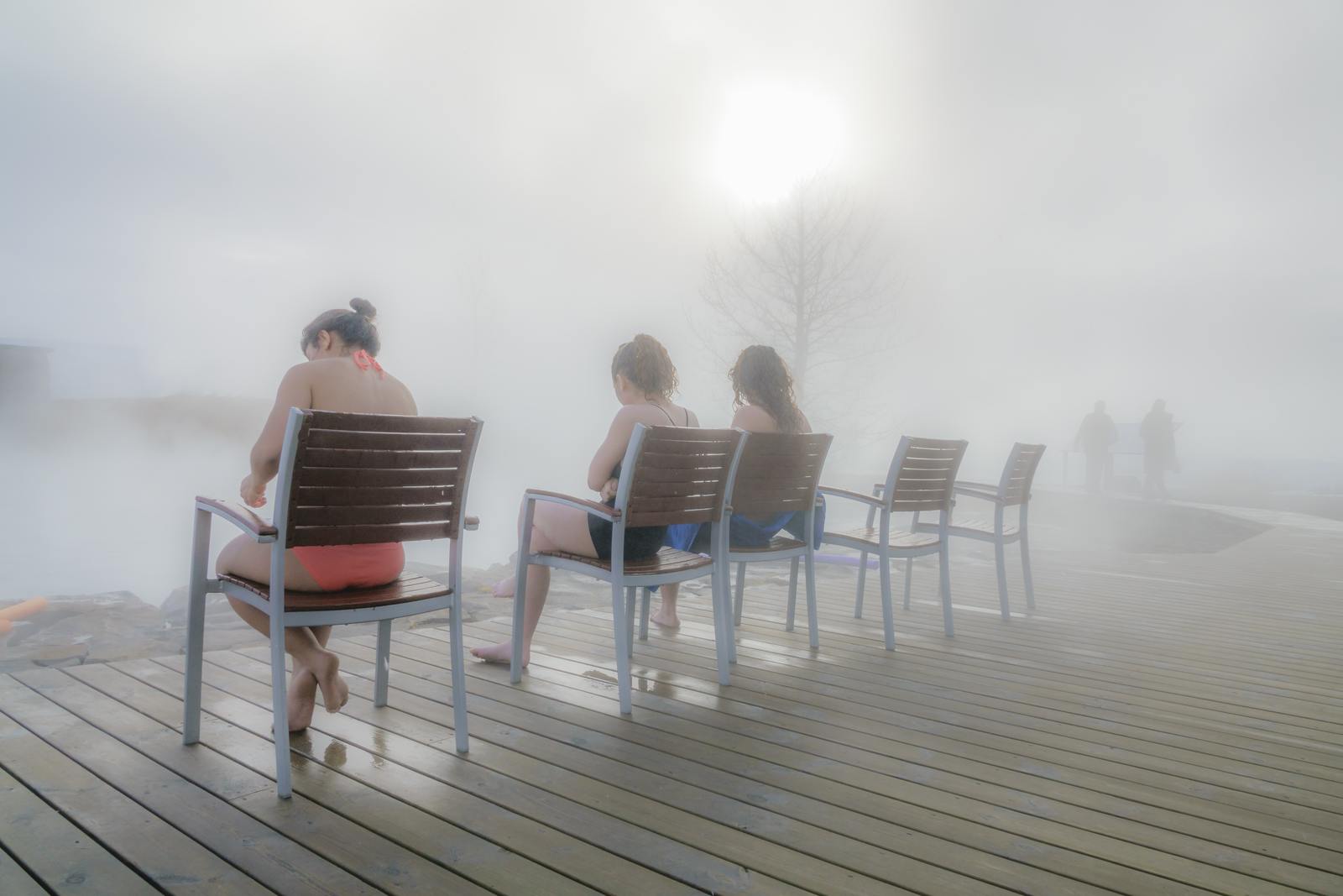 People at secret laggon