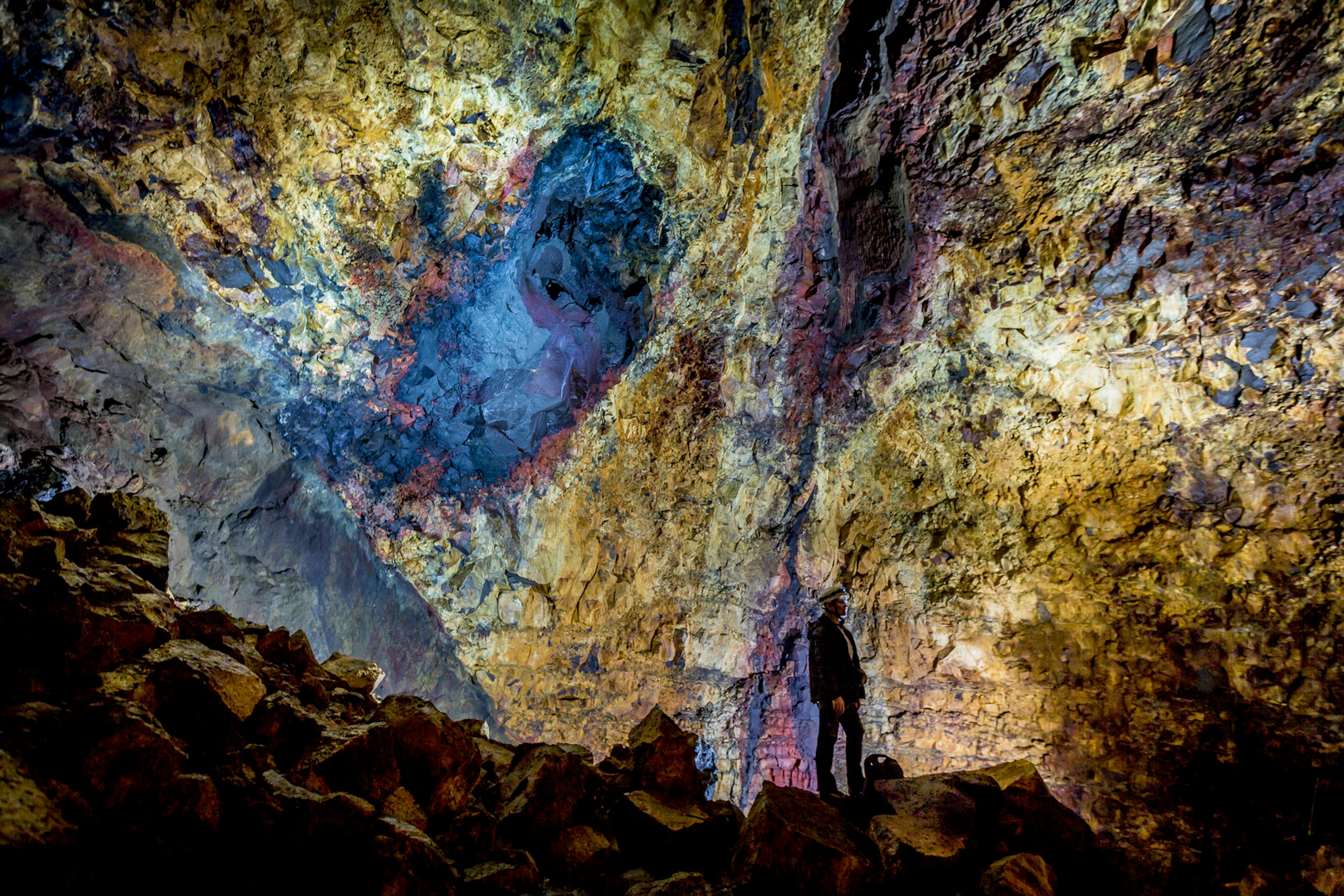 Lava tube in Iceland 