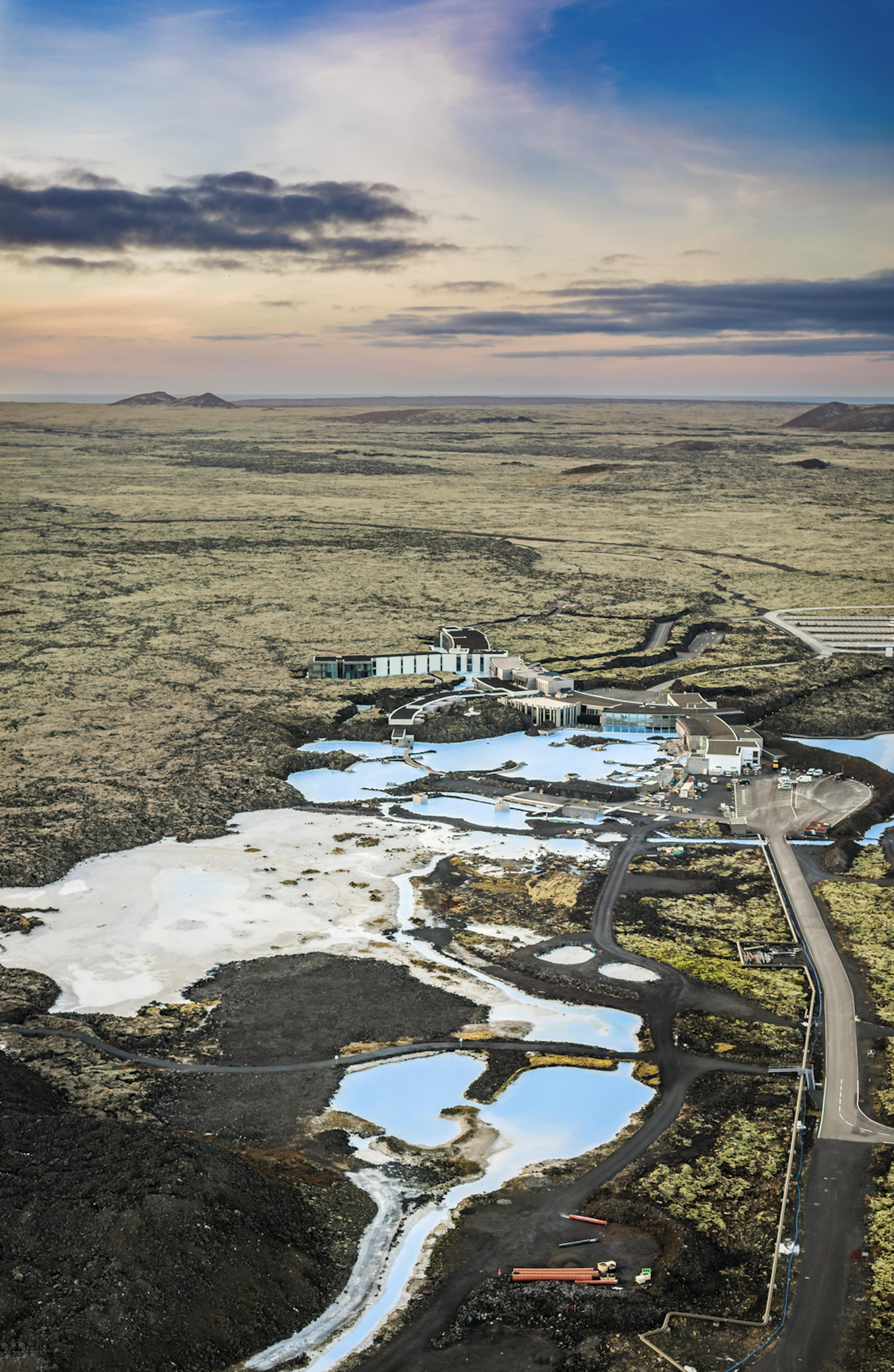 View of Blue Lagoon in Iceland 