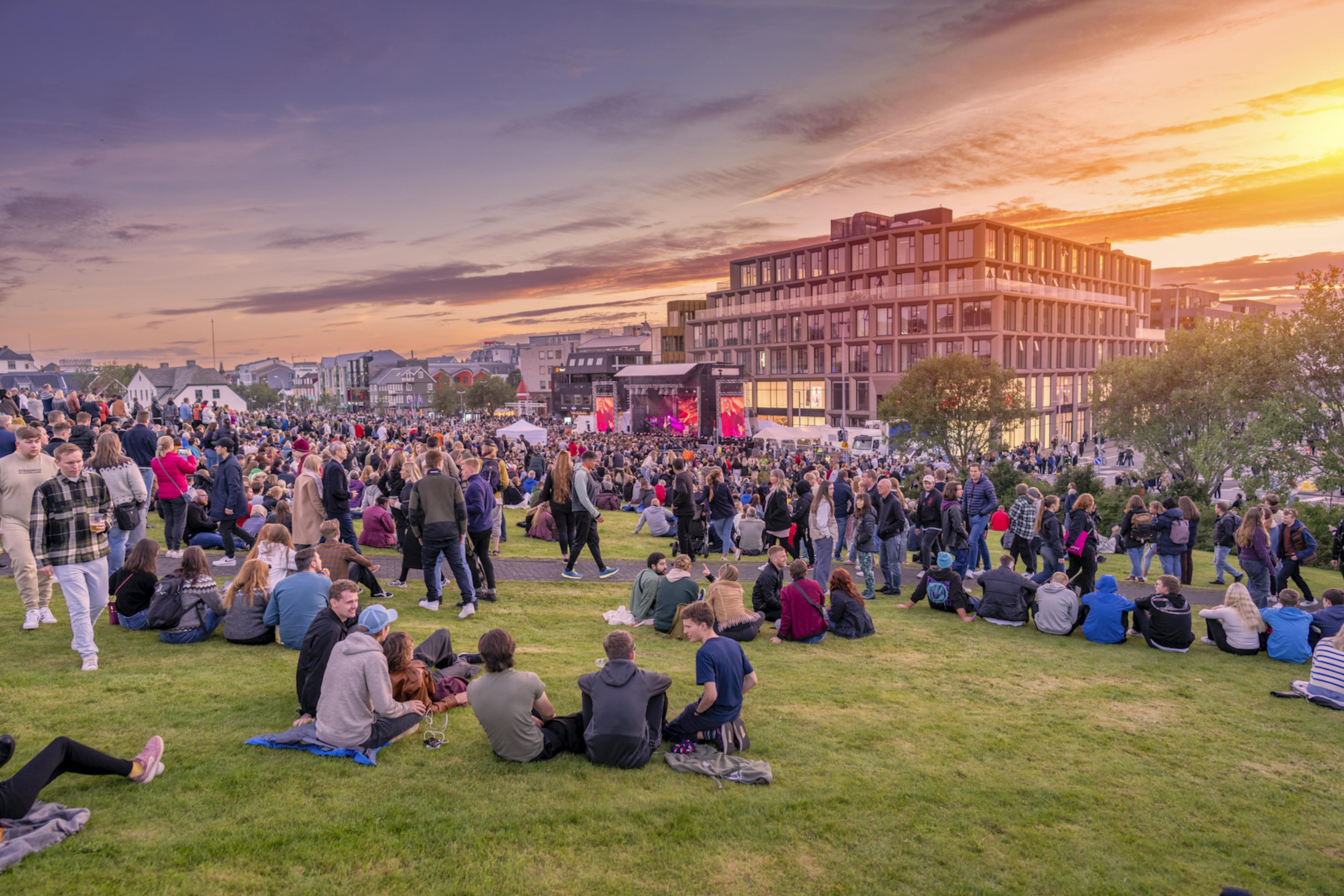 summer gathering in Reykjavik