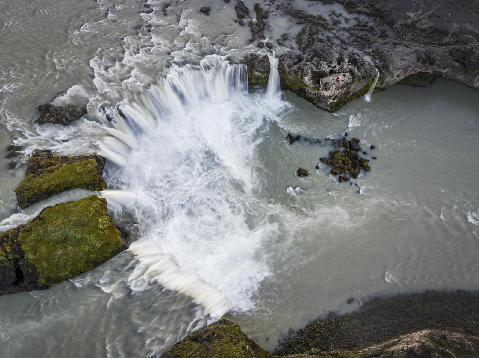 view of Goðafoss Waterfall