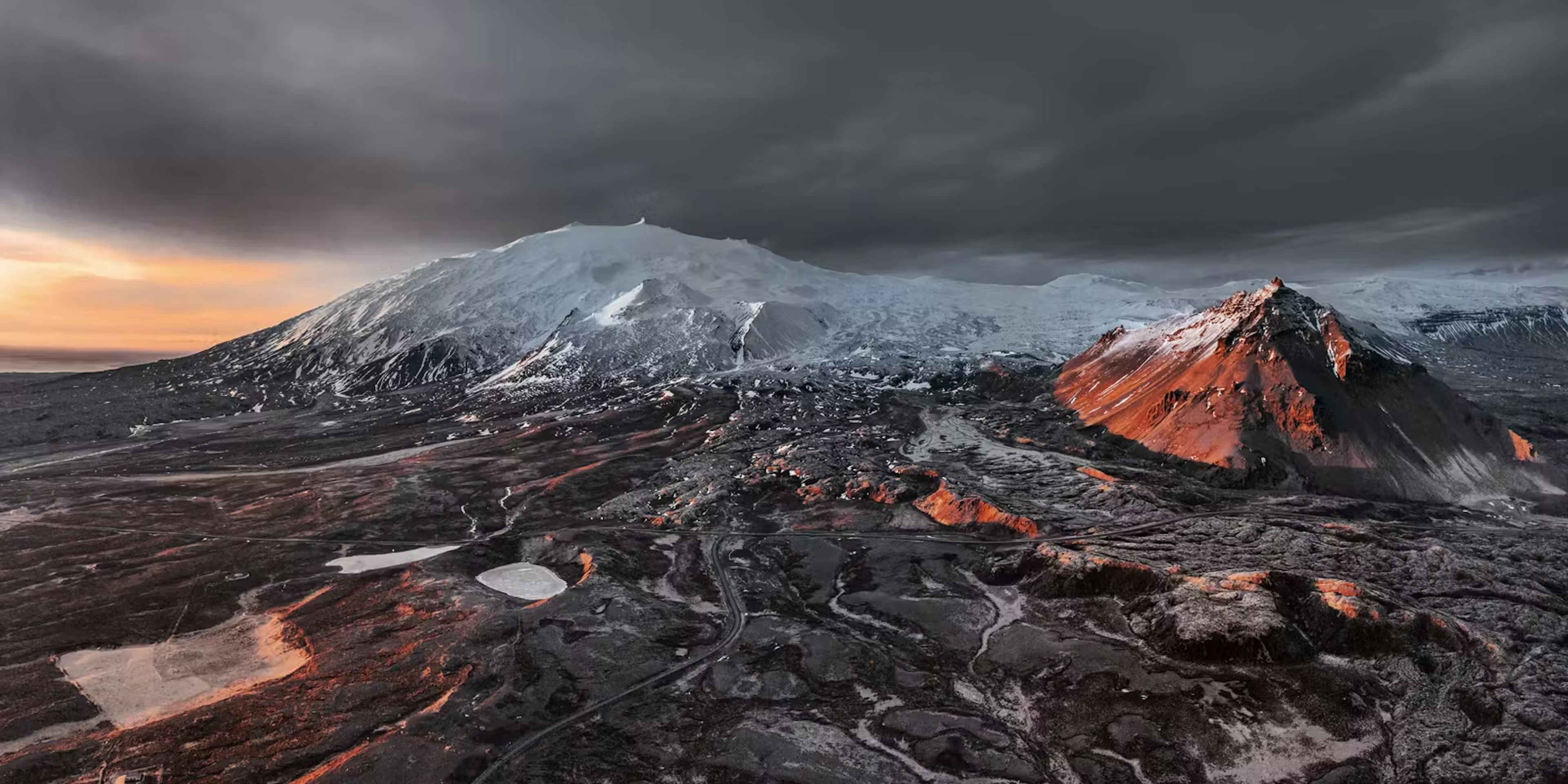 Snæfellsjökull volcano iceland