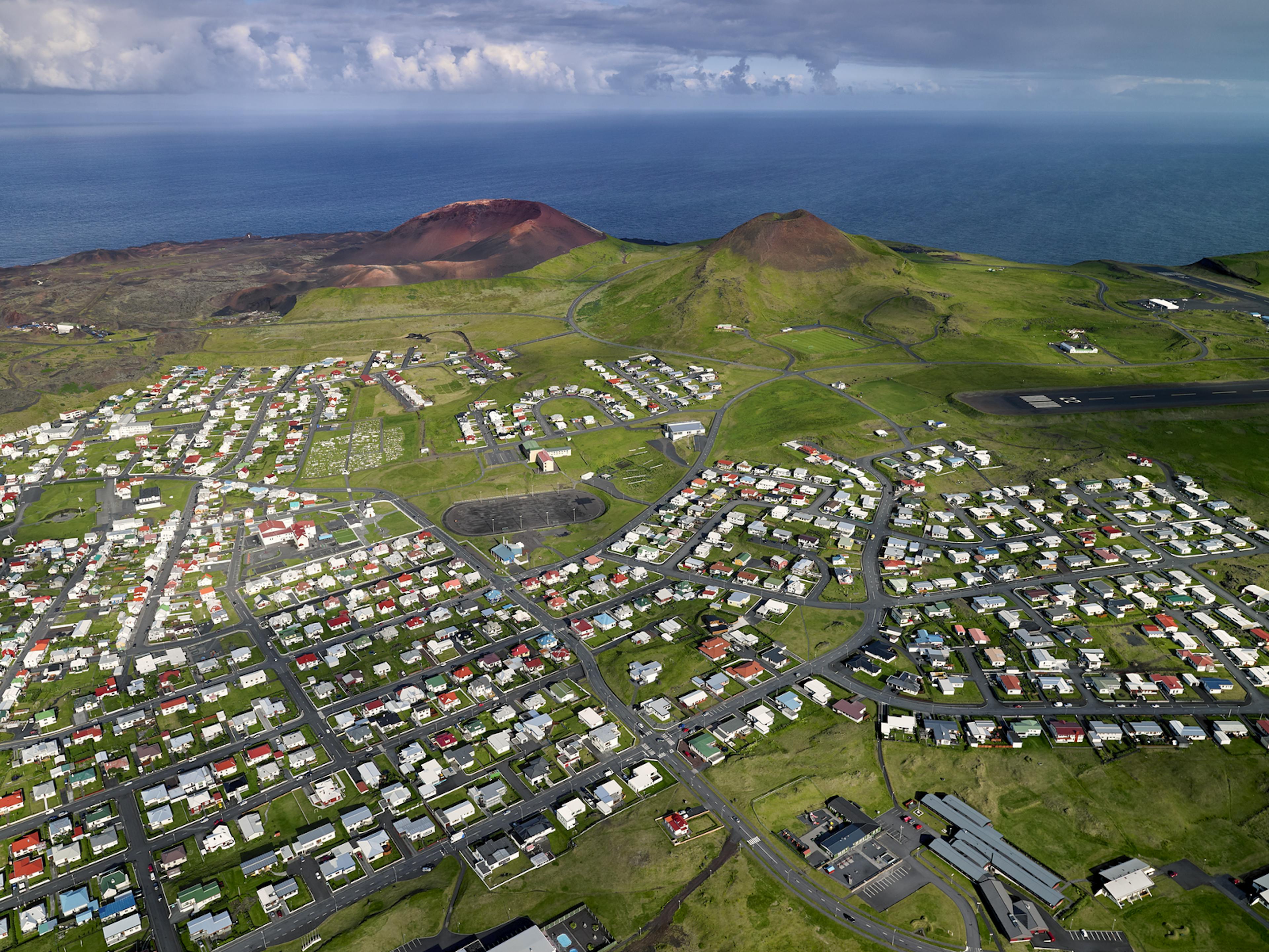 Heimaey island in Iceland 