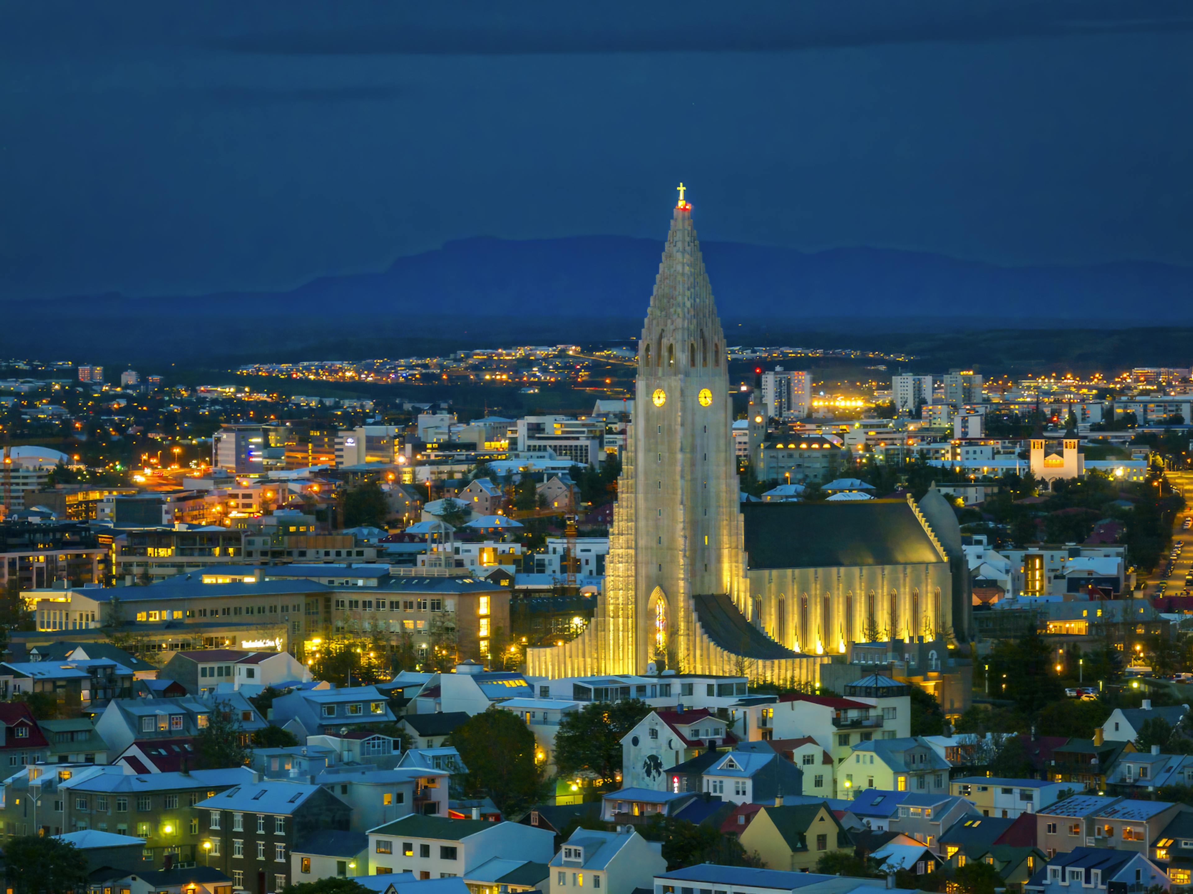 Reykjavik at night 