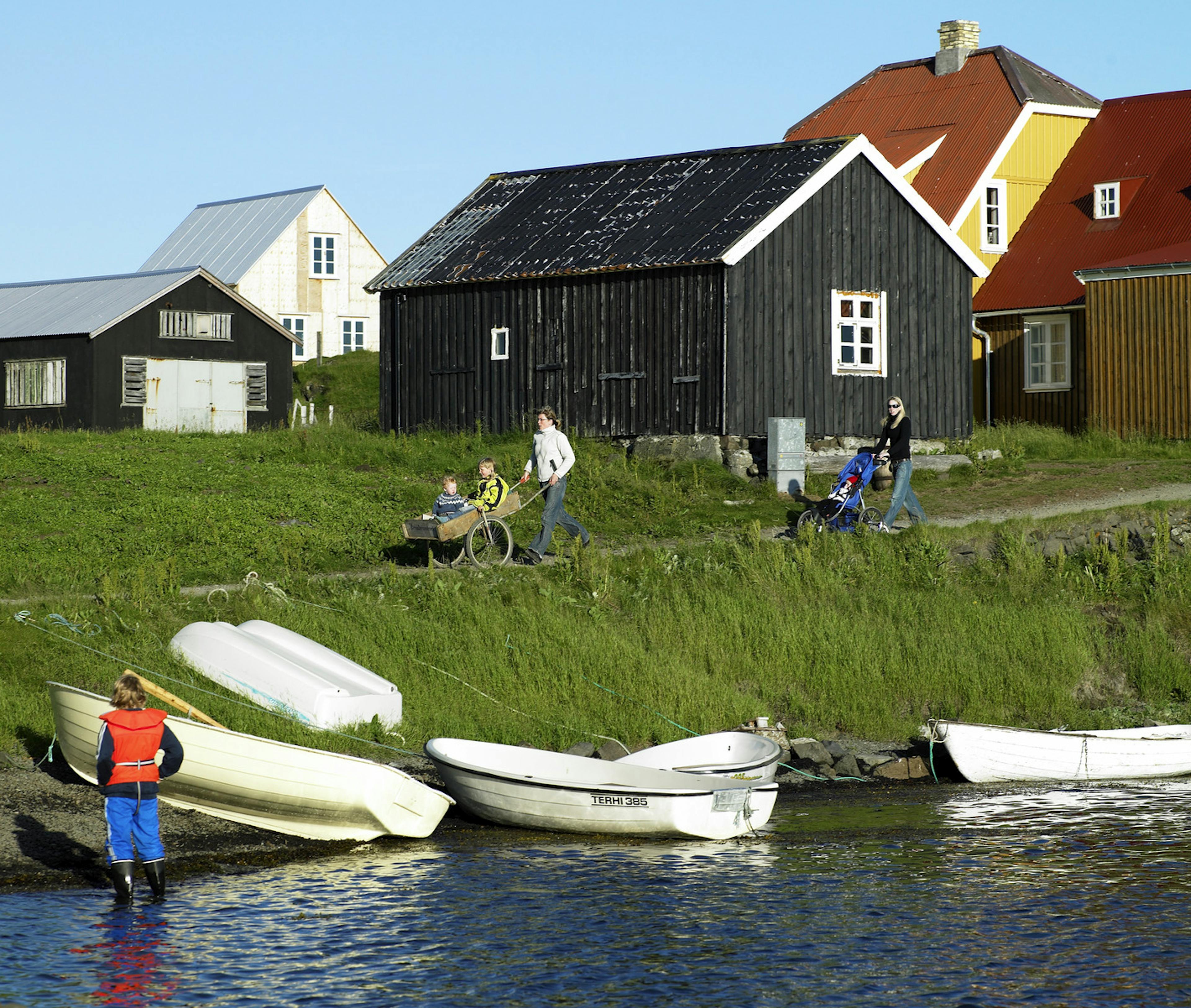 Flatey island in Iceland 