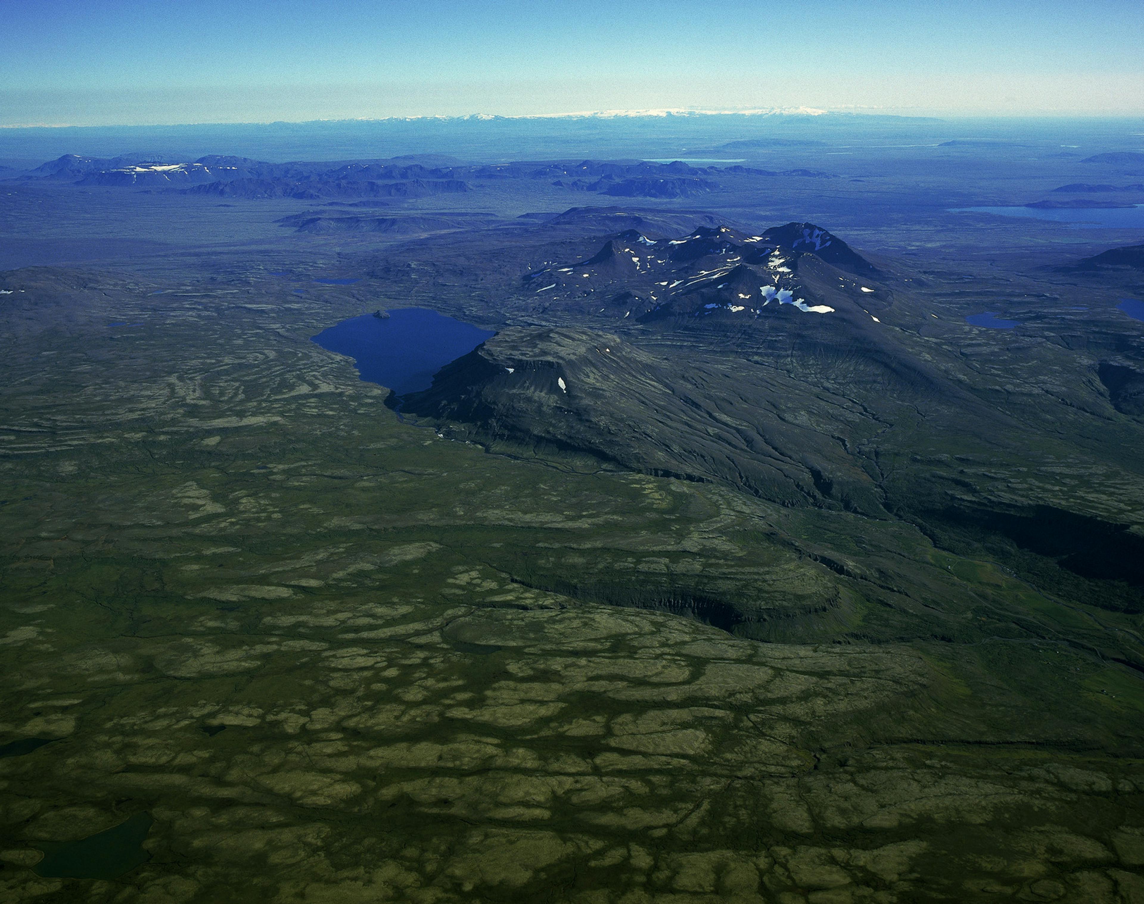 Hvalvatn lake in Iceland