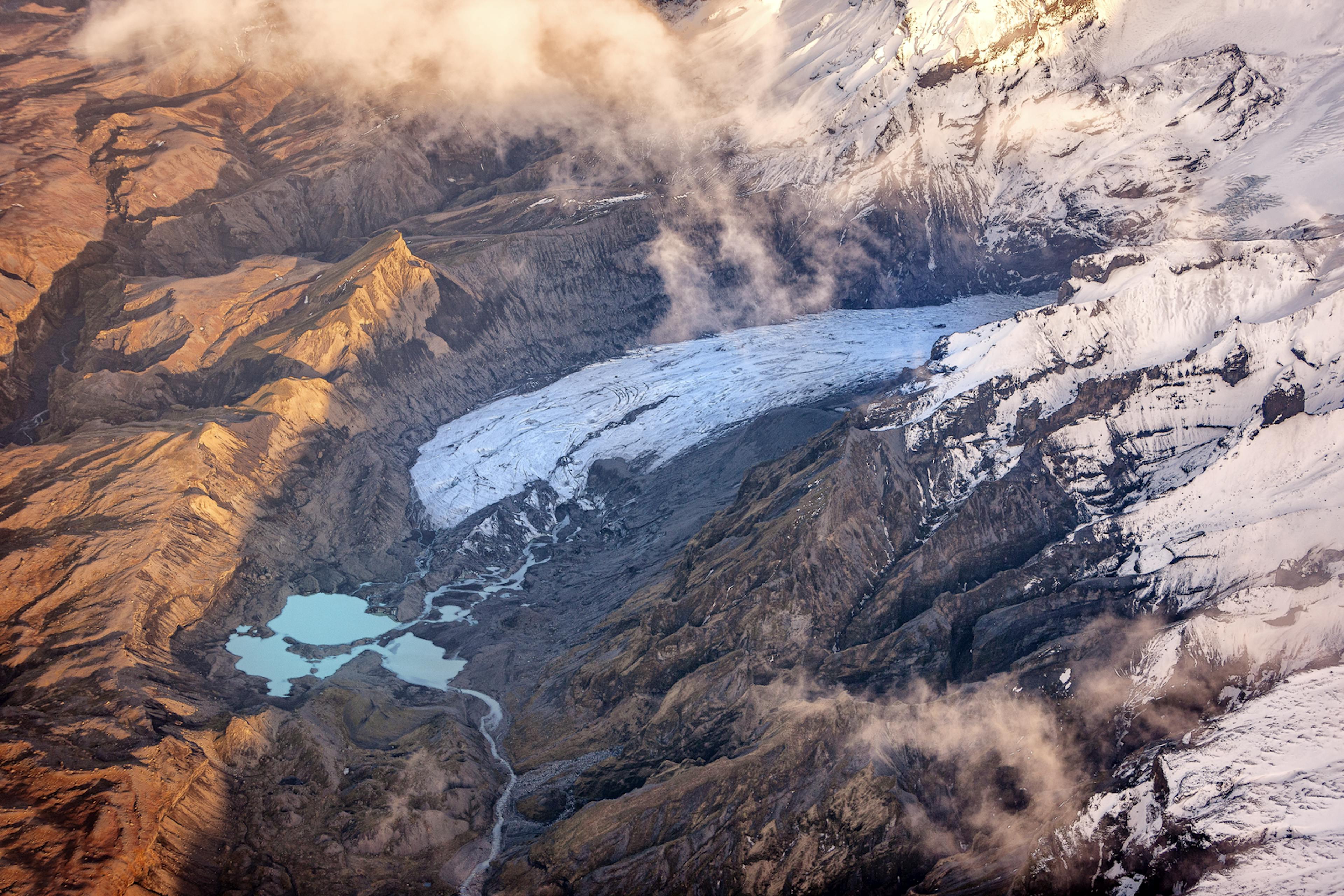 steinholtsjokull glacier view

