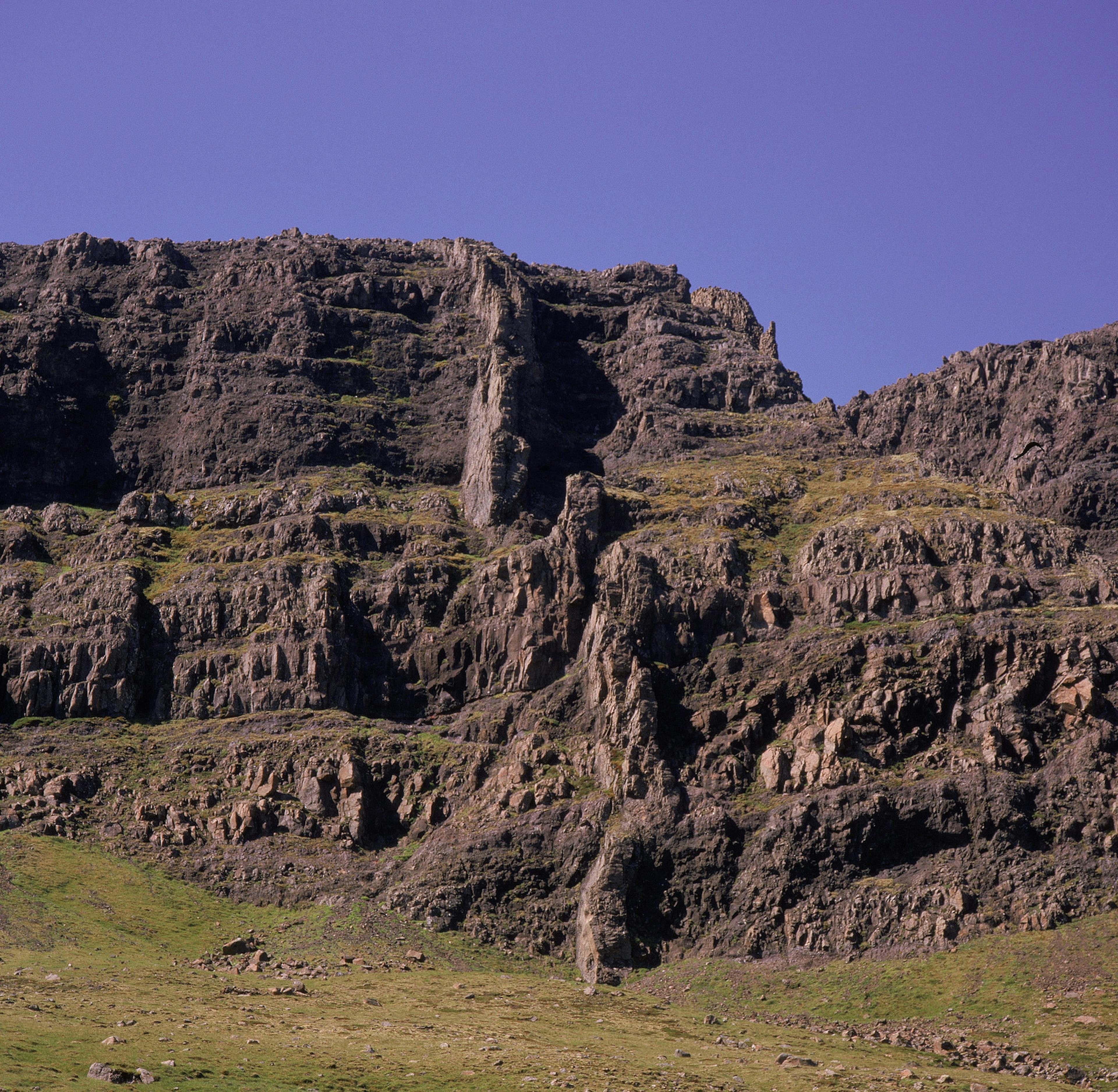 geology dike on a mountain