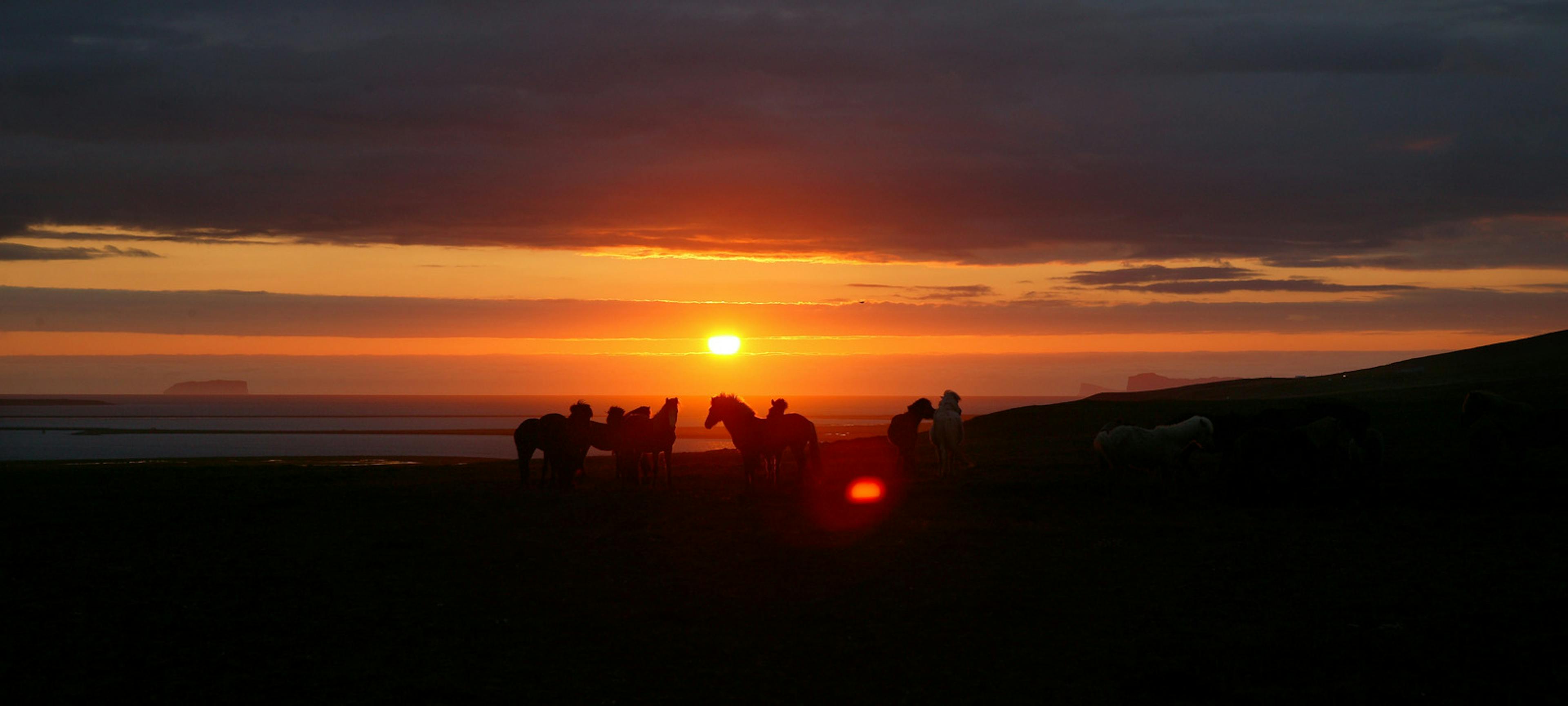 Sunset at drangaey