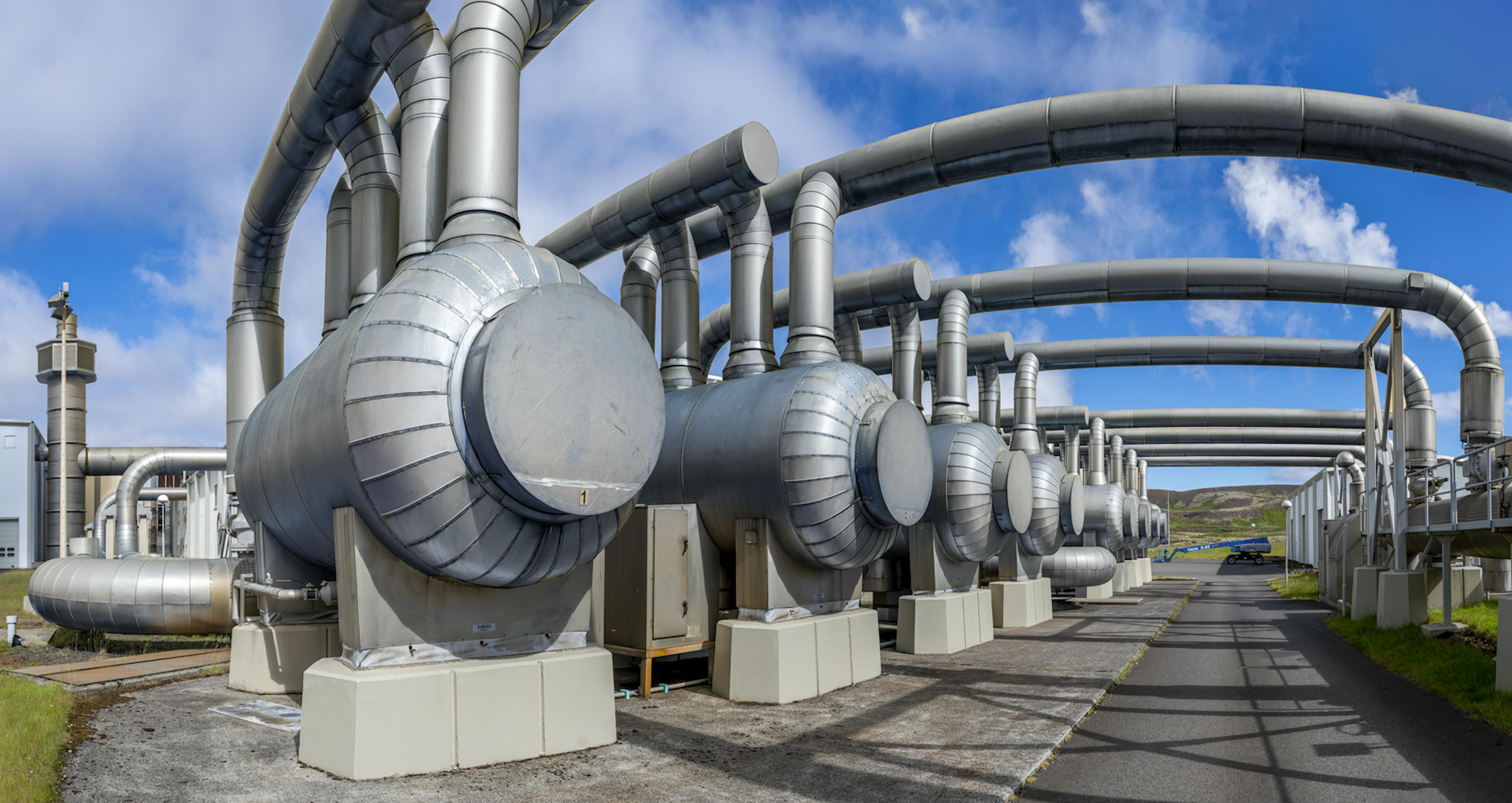 pipes at a power plant