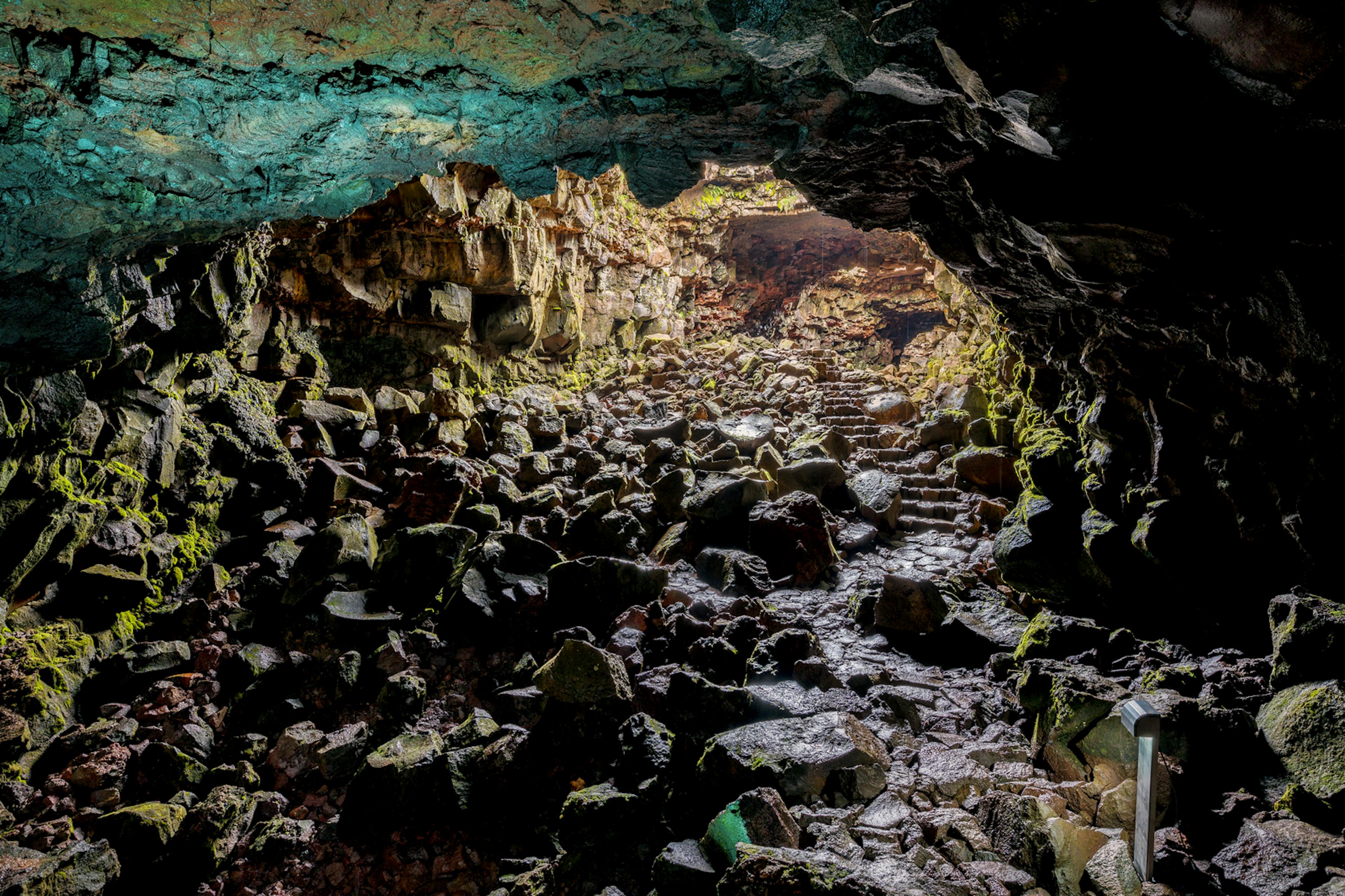 Lava tube in Iceland